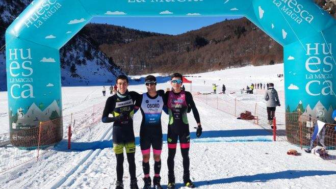 Podio Masculino en Ansó Podio Masculino en Ansó