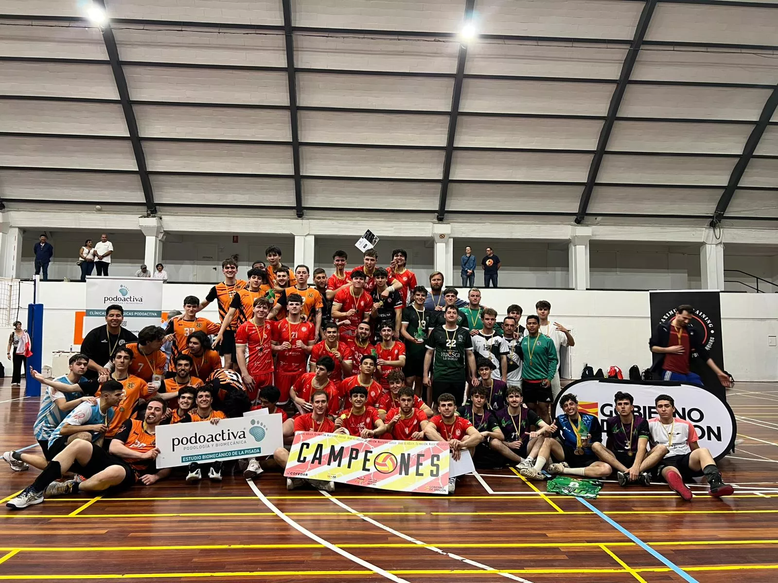 Podio final del campeonato.