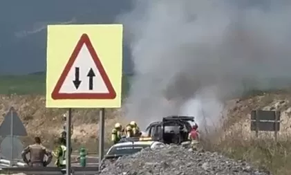 Incendio en Sabiñánigo