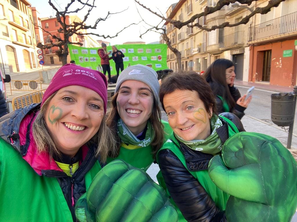 Imágenes de la X Carrera por la vida celebrada en Fraga. Foto AECC Bajo Cinca