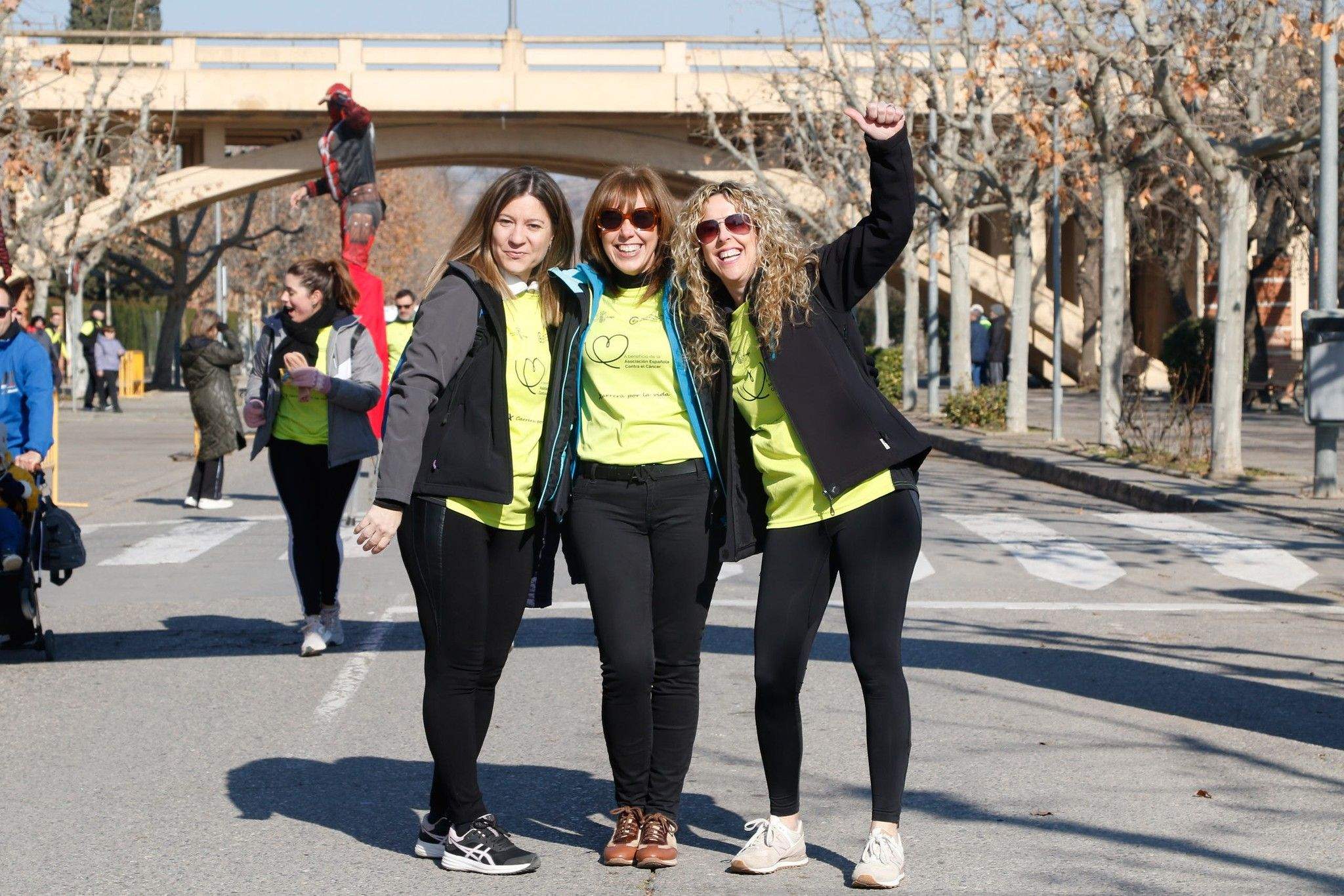 Imágenes de la X Carrera por la vida celebrada en Fraga. Foto AECC Bajo Cinca 