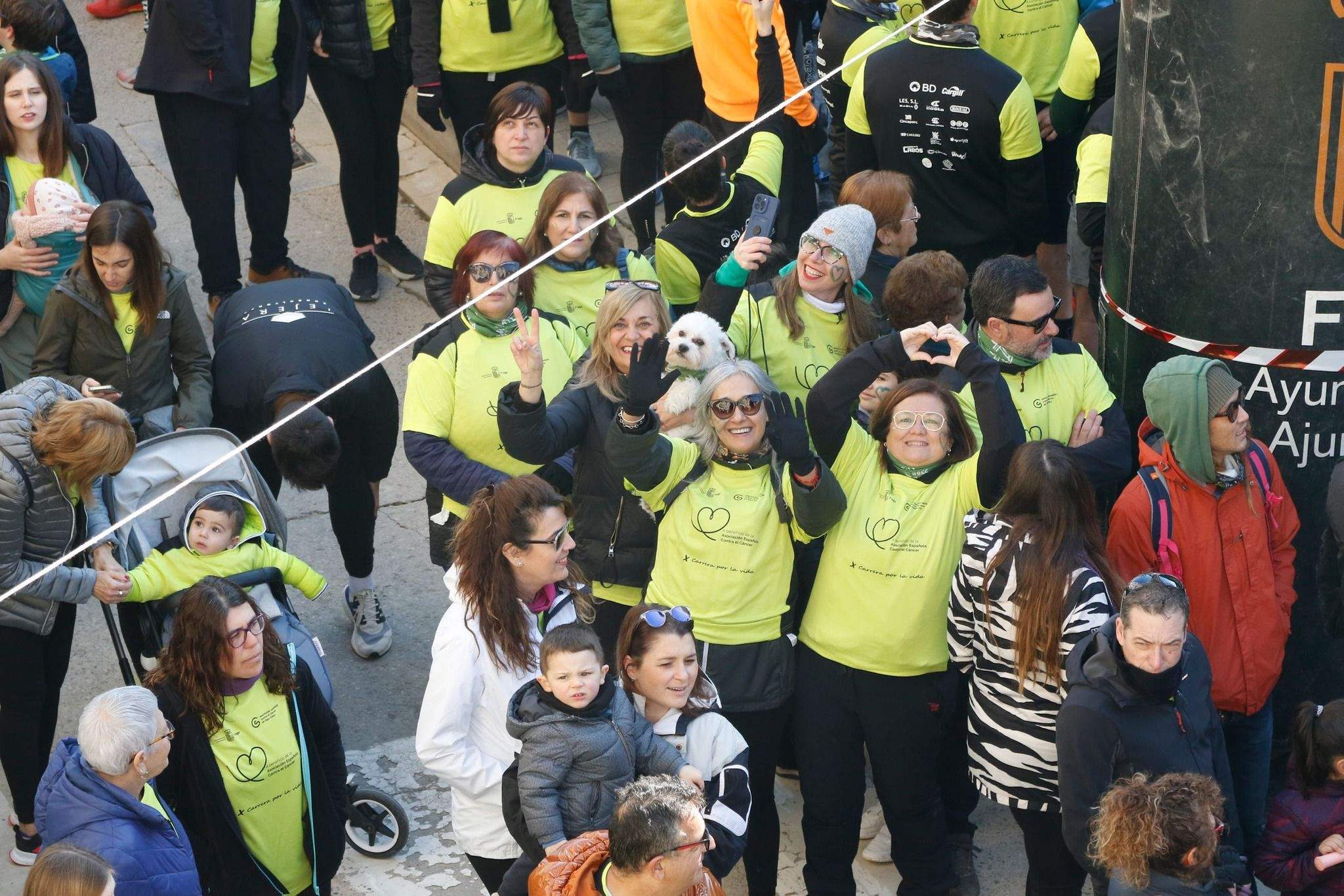 Imágenes de la X Carrera por la vida celebrada en Fraga. Foto AECC Bajo Cinca 