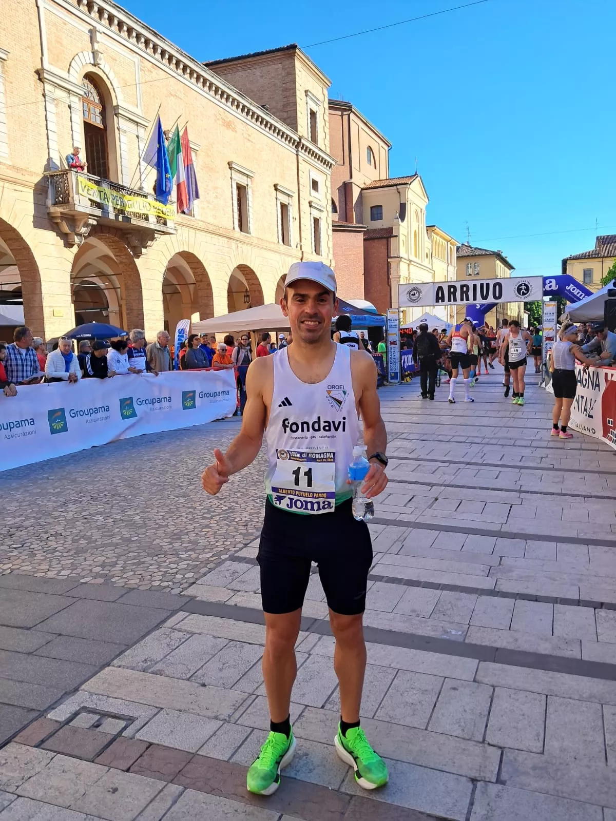 Alberto Puyuelo, al término de la carrera.