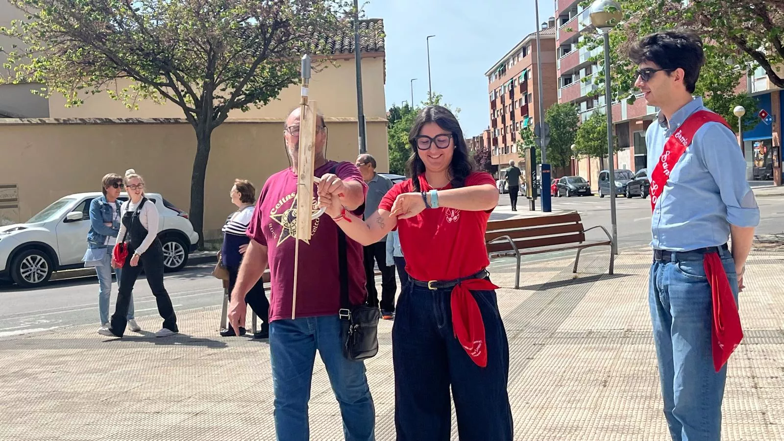 Arranque de las fiestas del Barrio de San Lorenzo de Huesca. Foto Mercedes Manterola