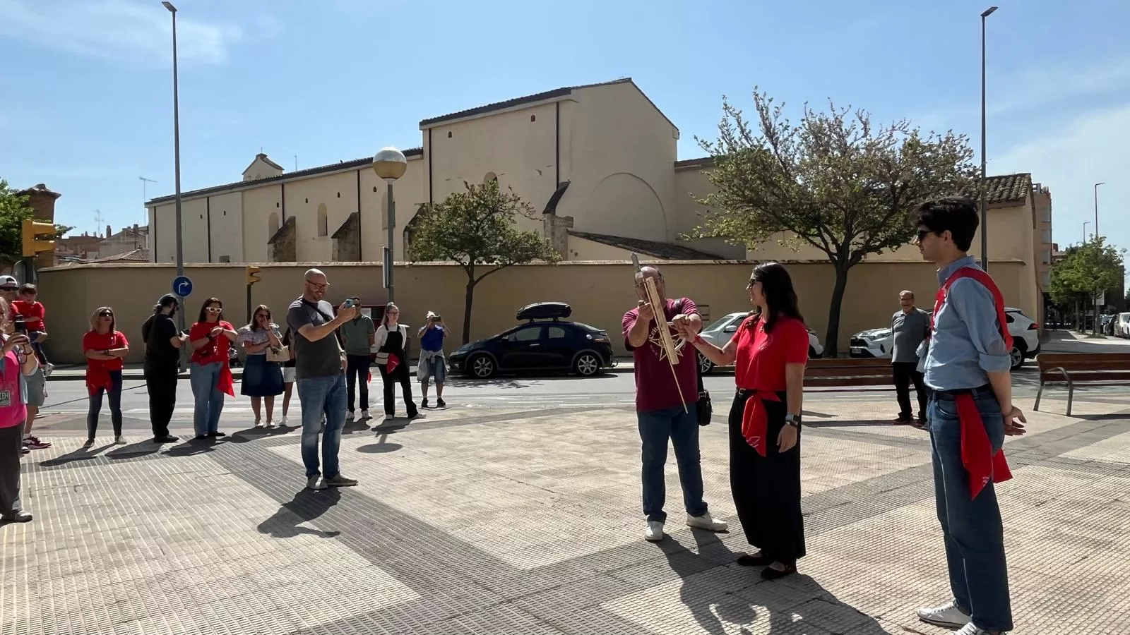 Arranque de las fiestas del Barrio de San Lorenzo de Huesca. Foto Mercedes Manterola