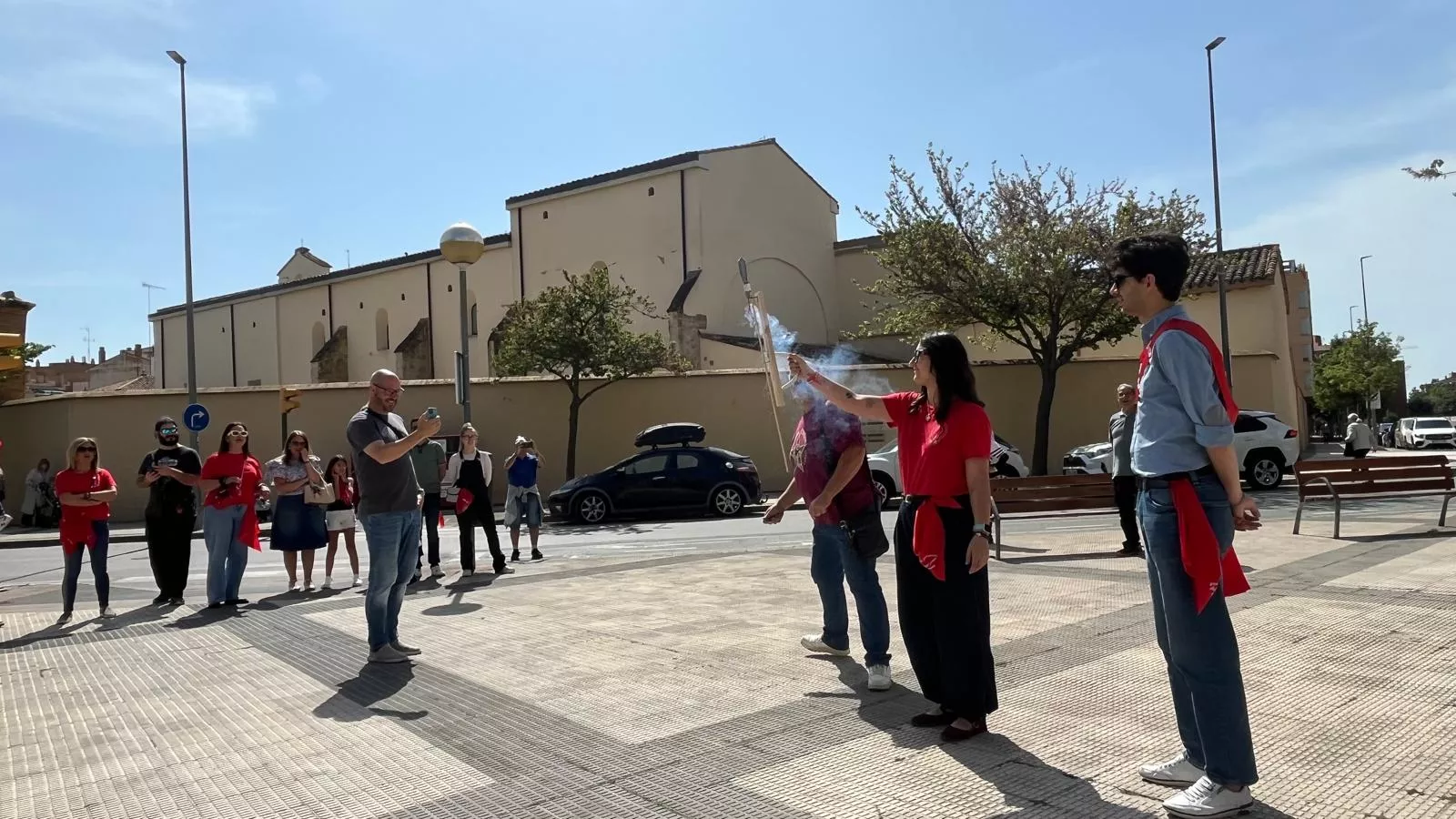 Arranque de las fiestas del Barrio de San Lorenzo de Huesca. Foto Mercedes Manterola