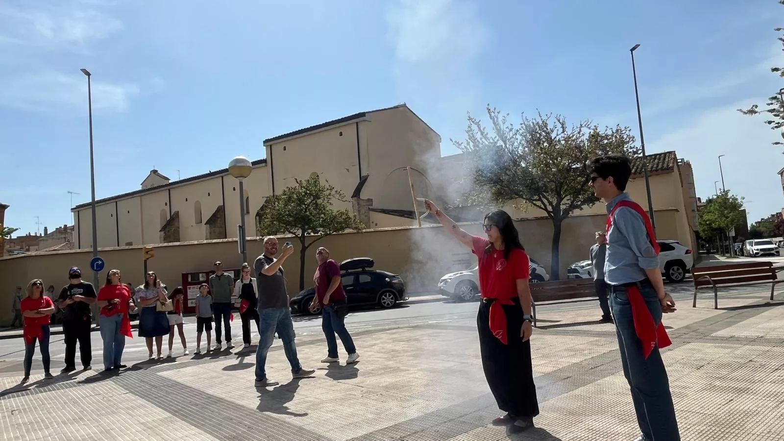 Arranque de las fiestas del Barrio de San Lorenzo de Huesca. Foto Mercedes Manterola