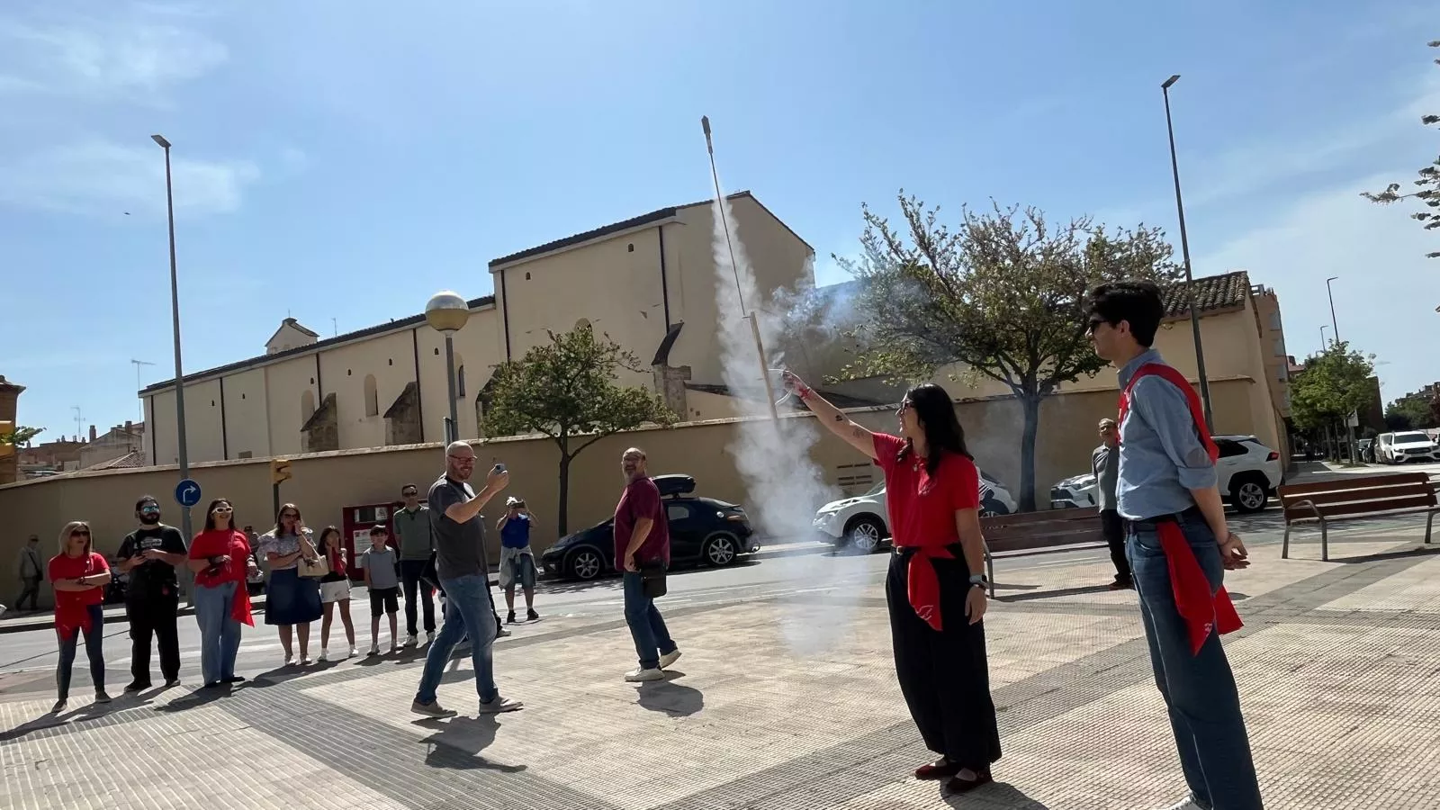 Arranque de las fiestas del Barrio de San Lorenzo de Huesca. Foto Mercedes Manterola