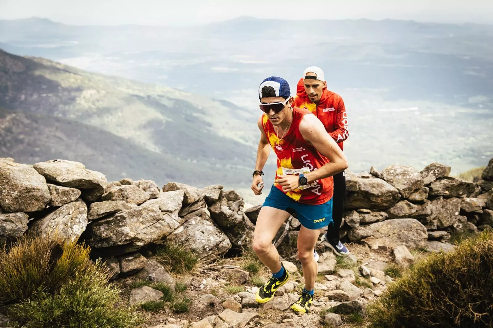 Rodrigo Azabal en plena competición.