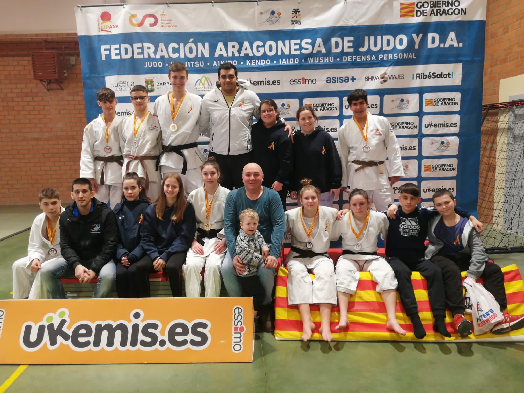 Imágenes del Campeonato de Aragón de Judo. Cadetes Binéfar