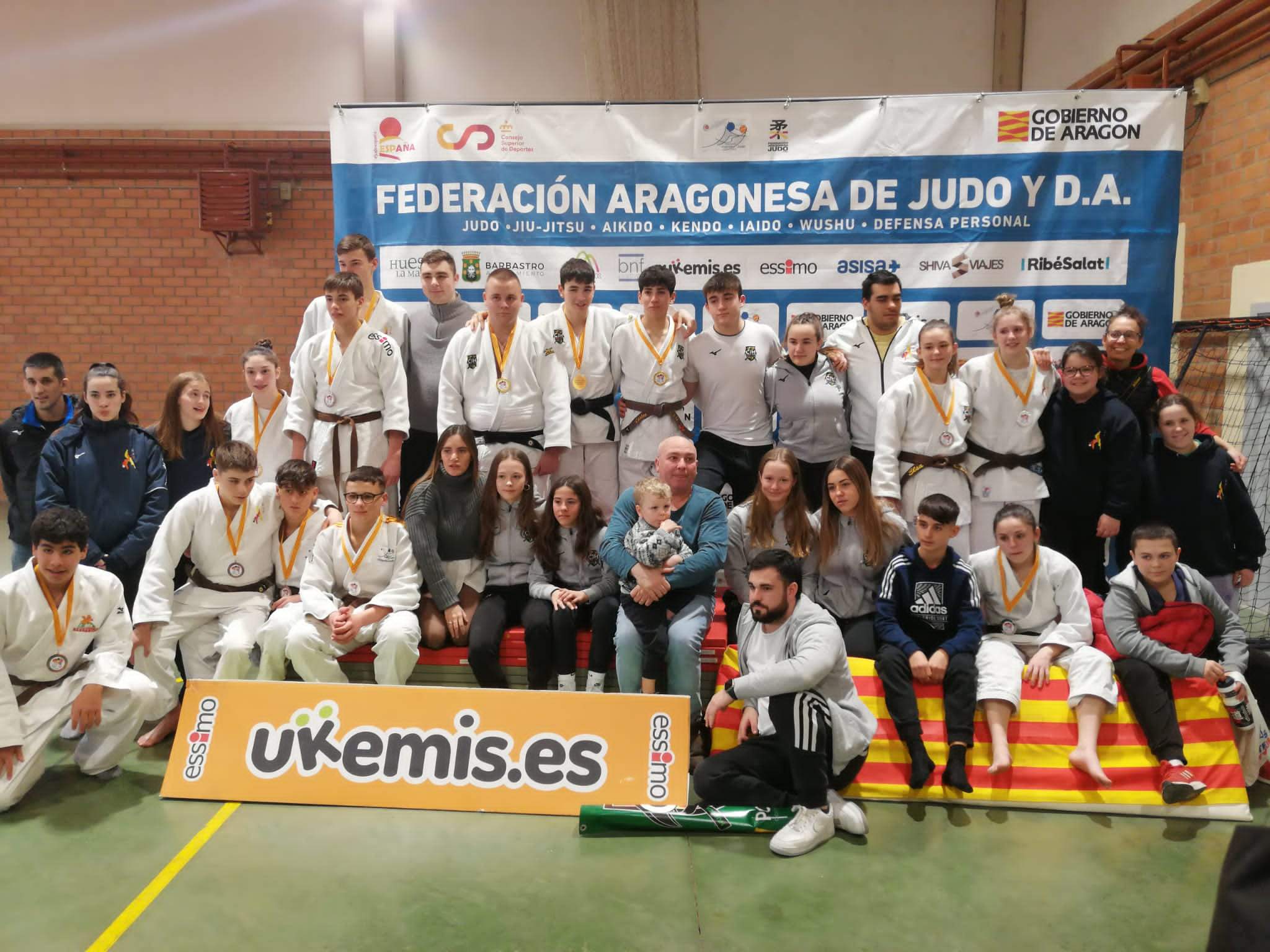 Imágenes del Campeonato de Aragón de Judo.Cadetes de la Asociación Altoaragón.