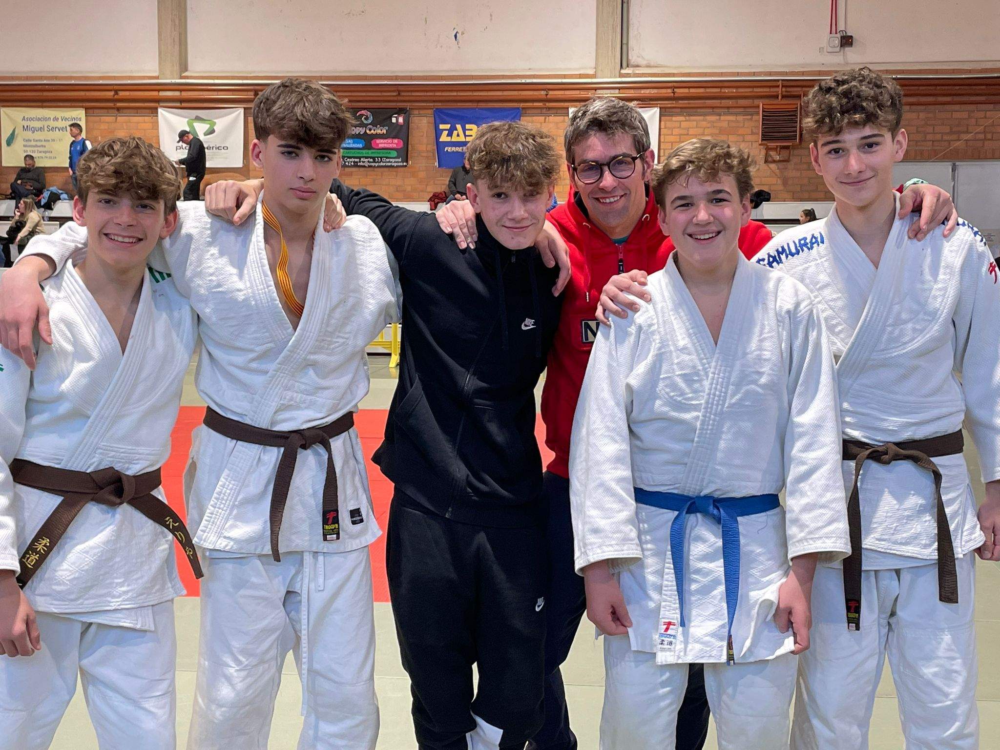 Judocas de la Escuela Judo Samurai Huesca