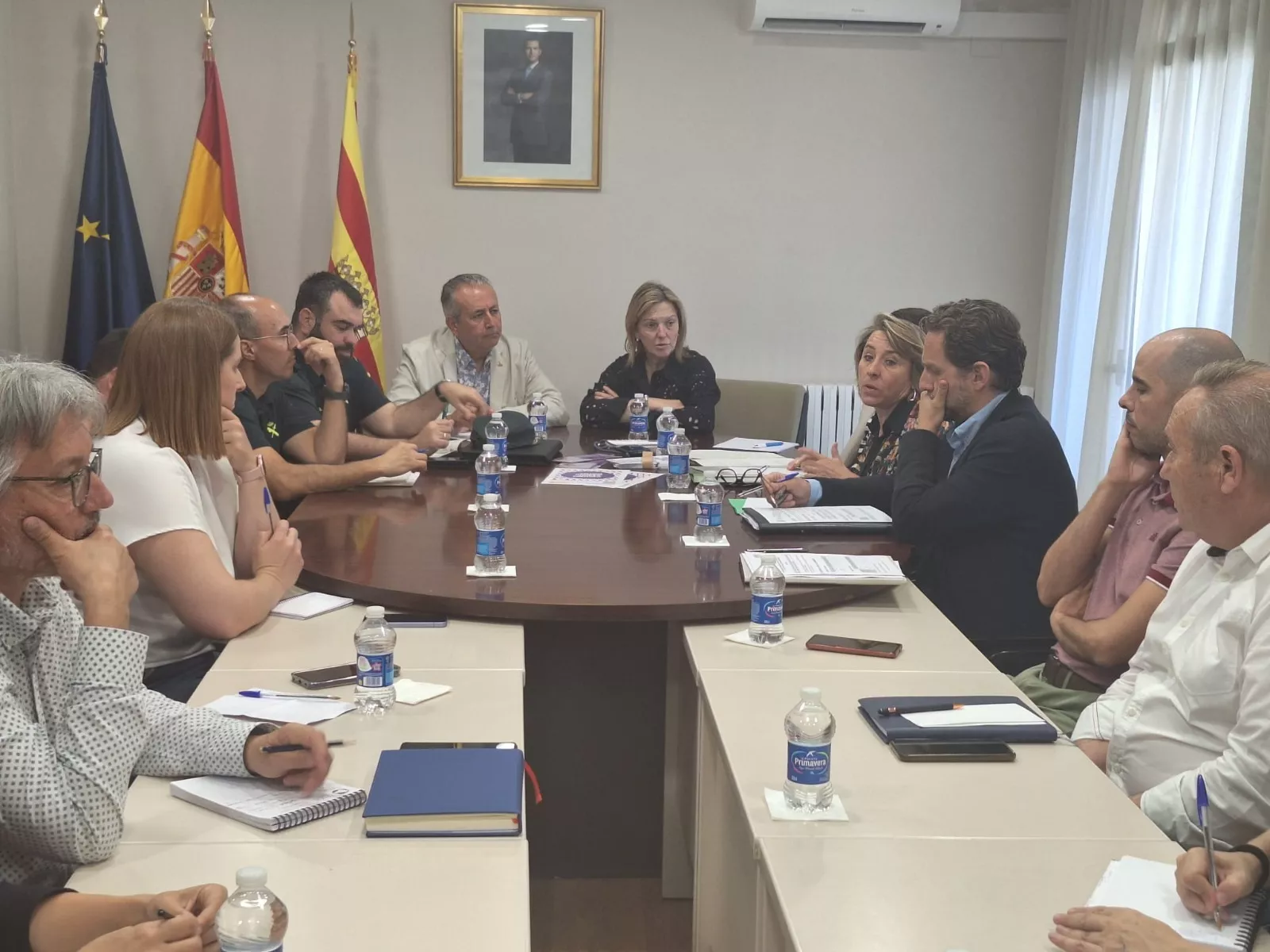 Reunión en Velilla de Cinca para preparar la campaña de la fruta en Huesca.