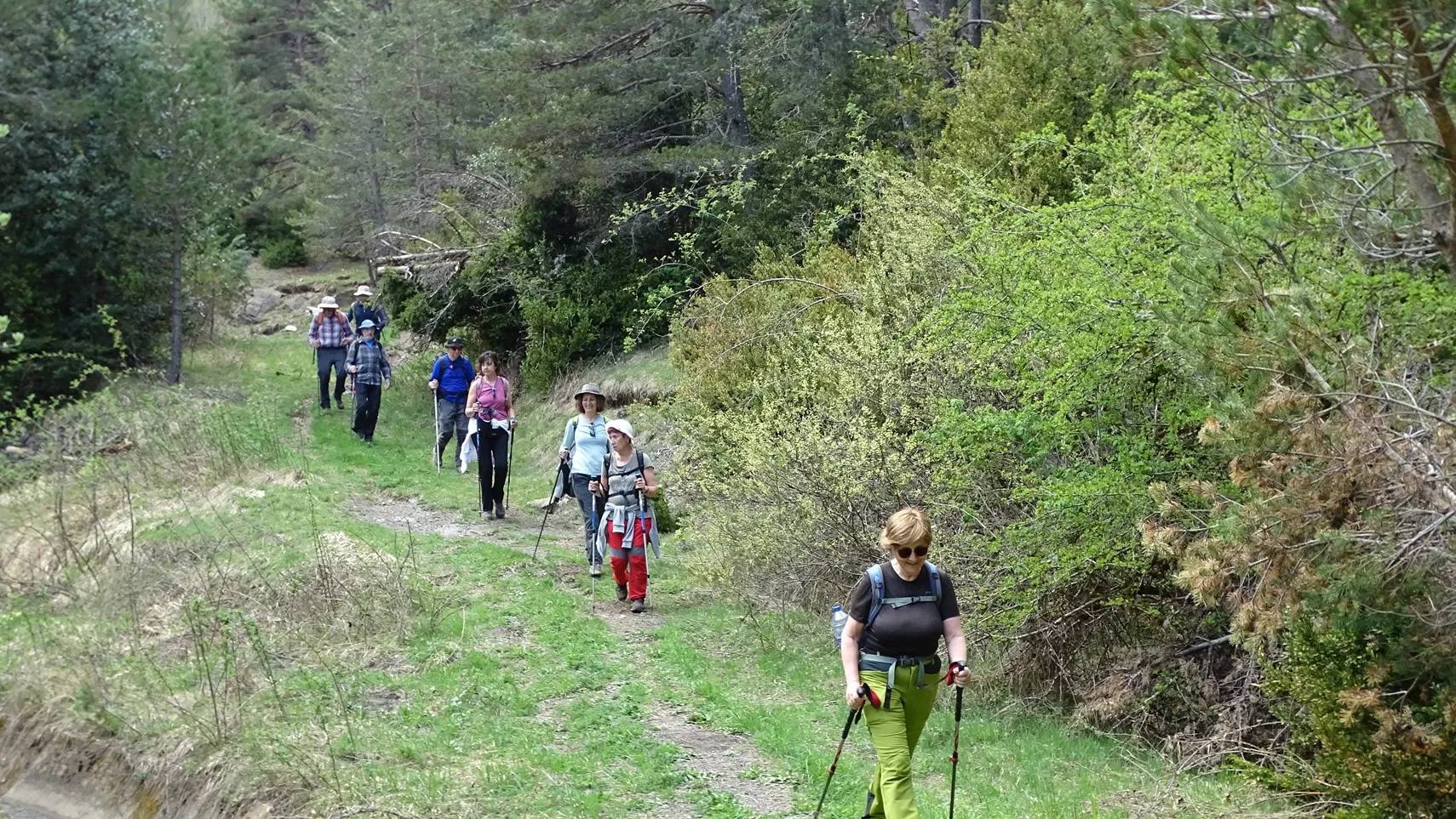 Llegando a la pista de Tramacastilla. Foto Alfredo Zazo