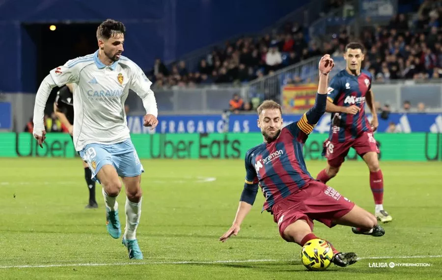 Jorge Pulido en el Ibercaja Estadio donde se enfrentó por vez primera a Andrada en Liga. Foto Laliga