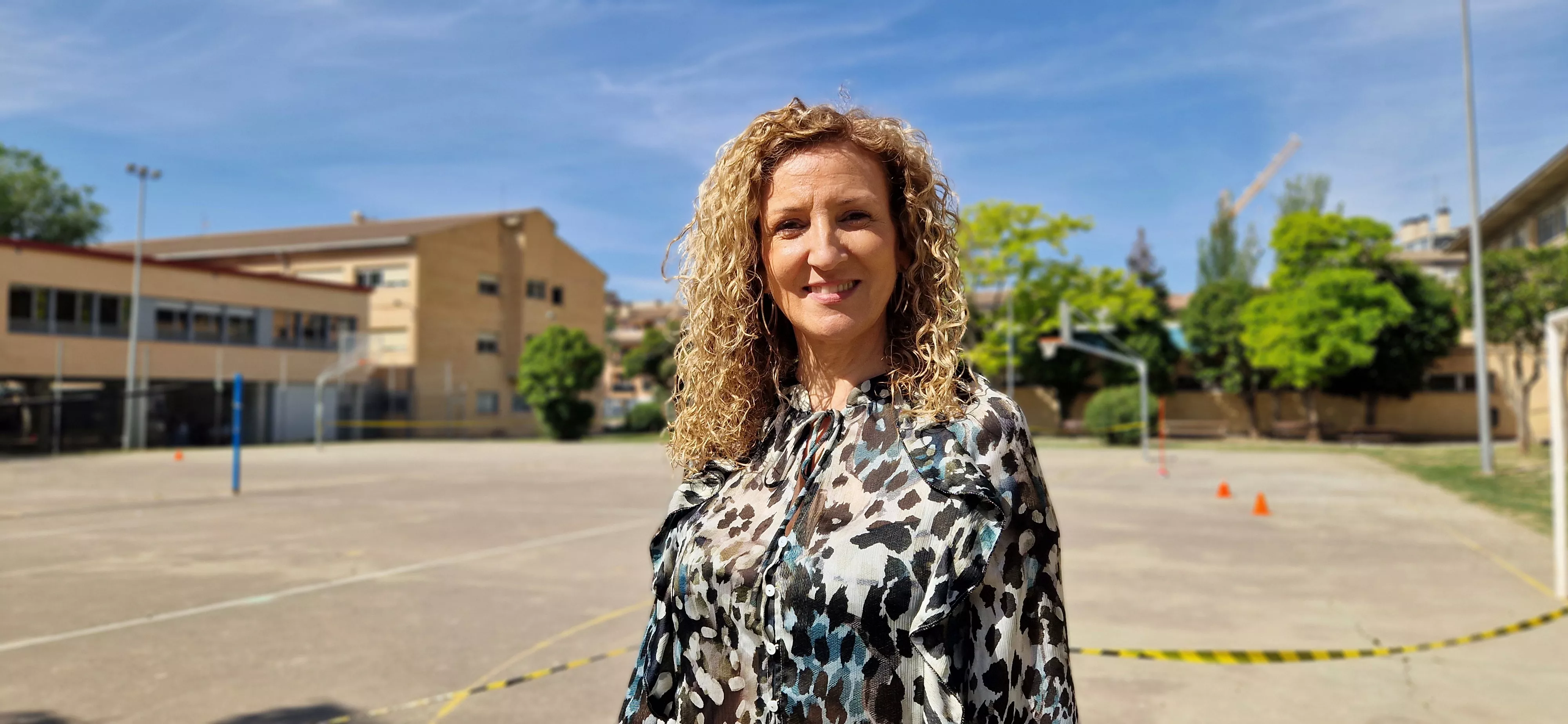 Actividad realizada en el IES Lucas Mallada para visibilizar la ictiosis. Foto Myriam Martínez