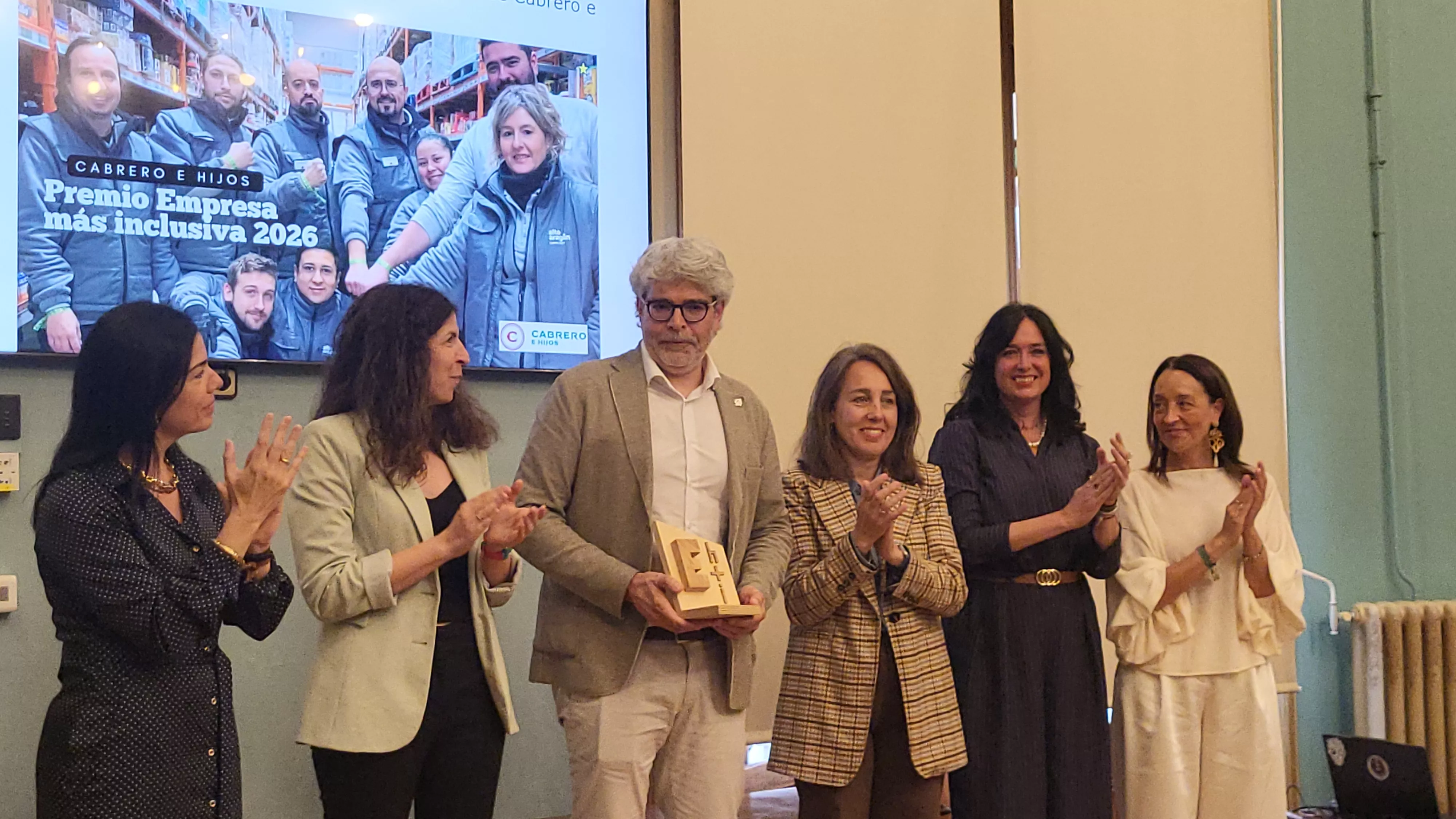 Entrega del premio Empresa más inclusiva a Cabrero e Hijos. Fotos Mercedes Manterola