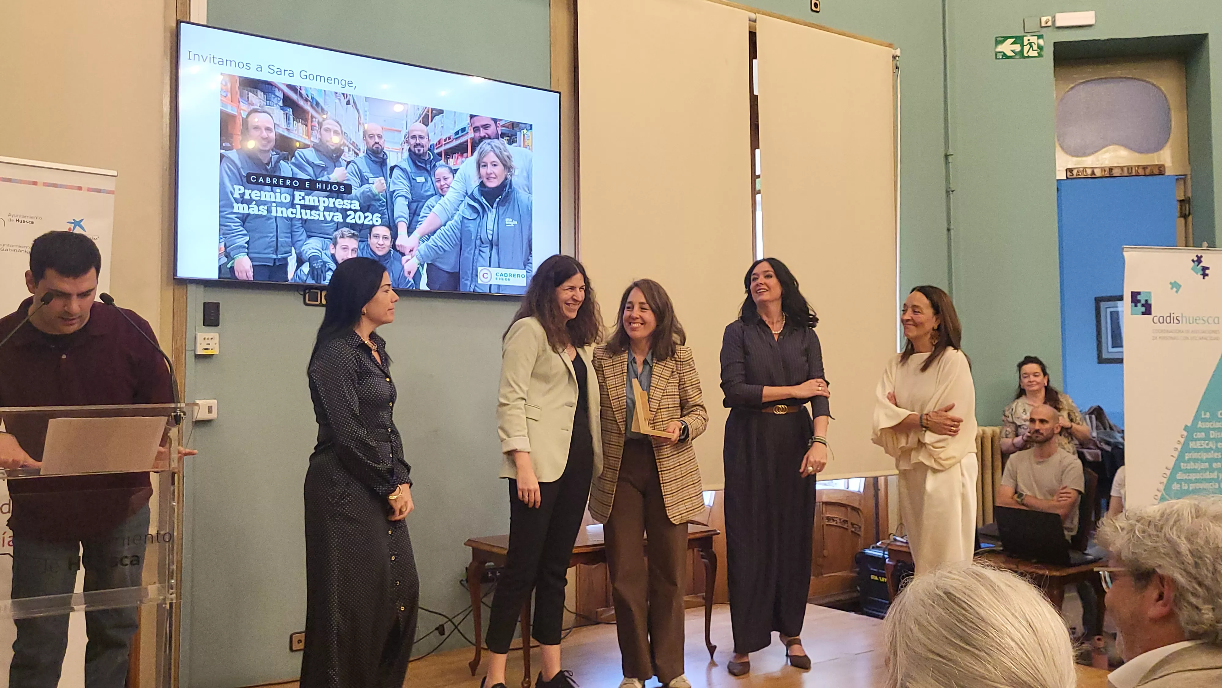 Entrega del premio Empresa más inclusiva a Cabrero e Hijos. Fotos Mercedes Manterola