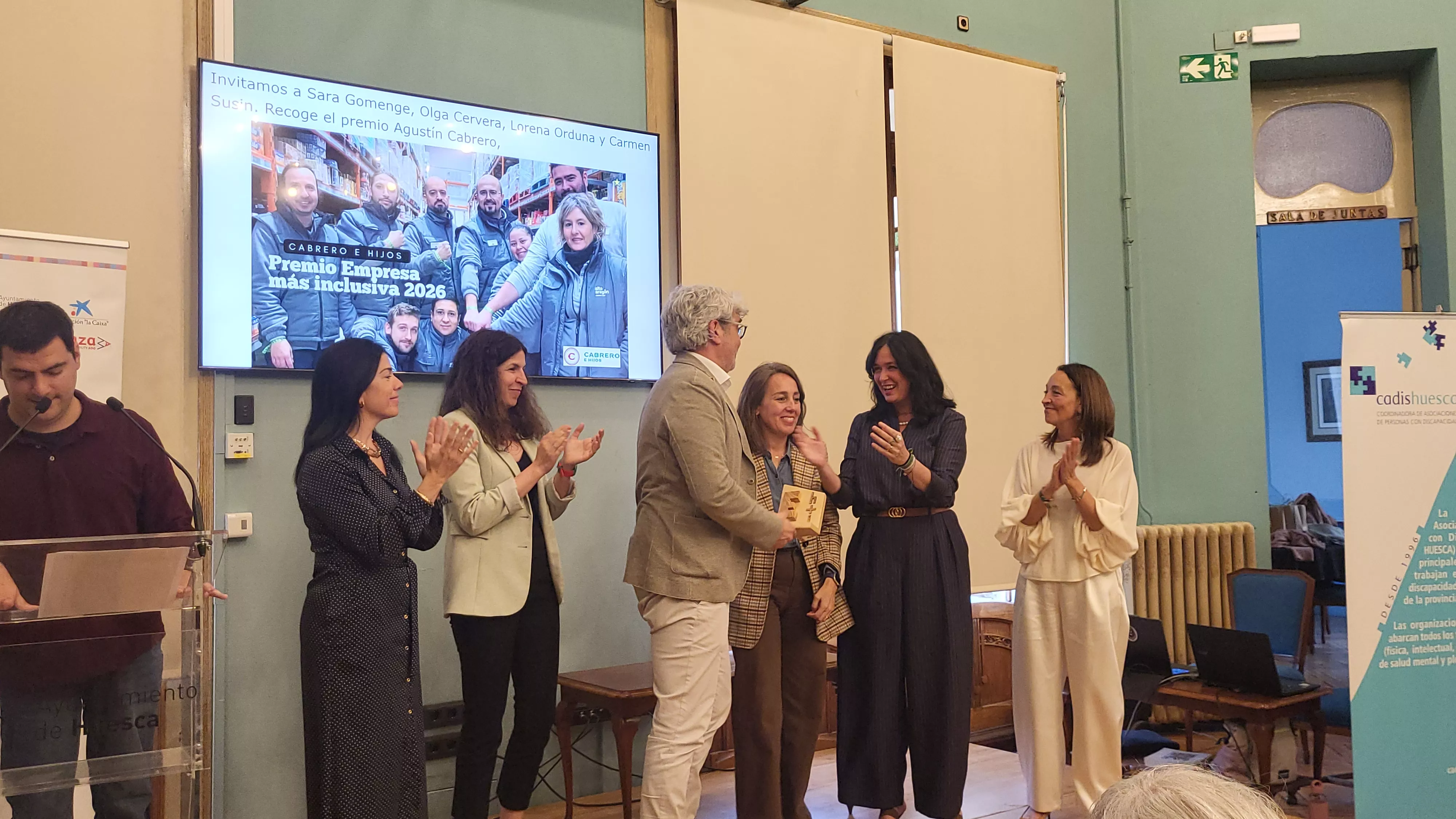 Entrega del premio Empresa más inclusiva a Cabrero e Hijos. Fotos Mercedes Manterola