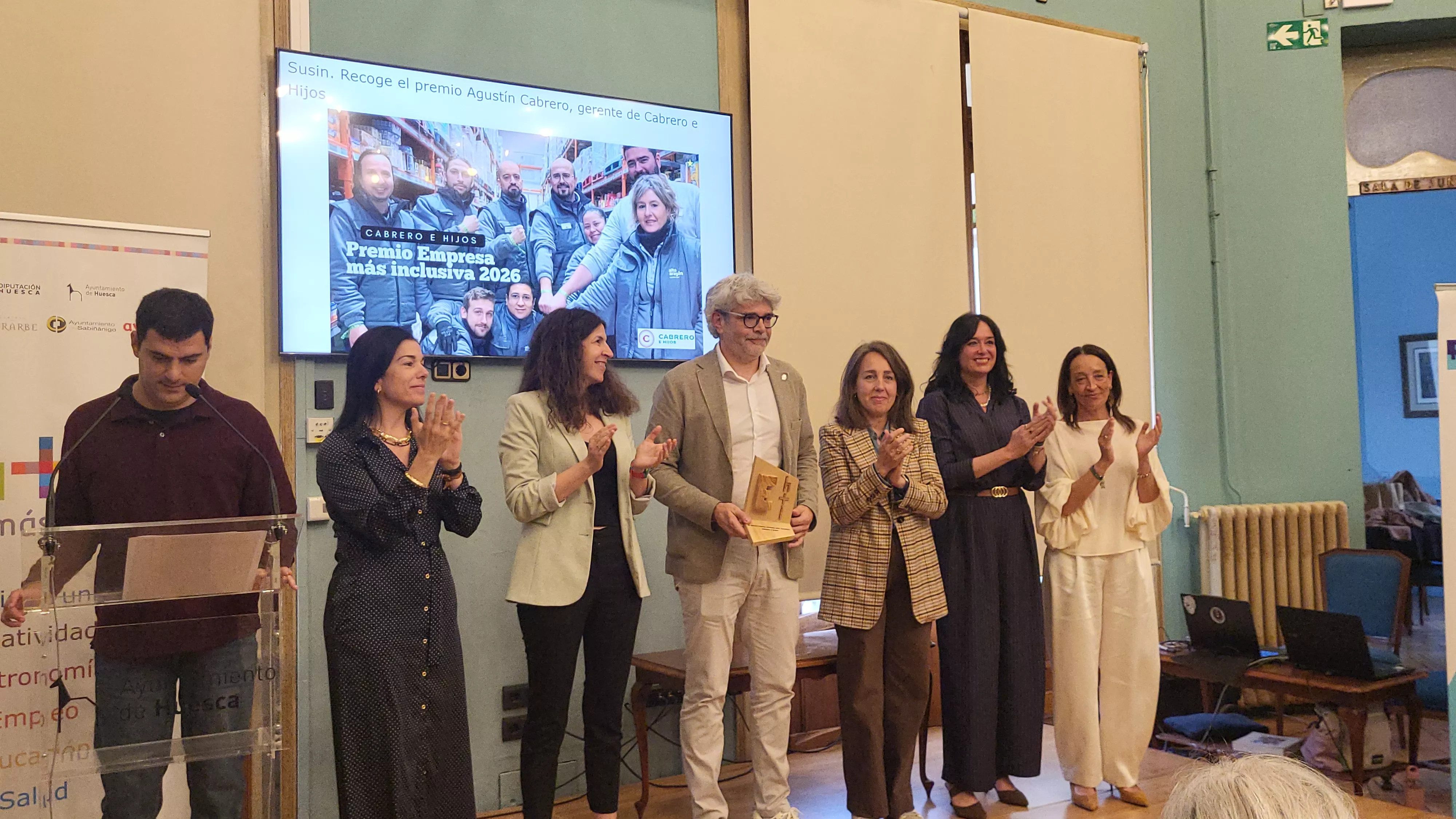 Entrega del premio Empresa más inclusiva a Cabrero e Hijos. Fotos Mercedes Manterola