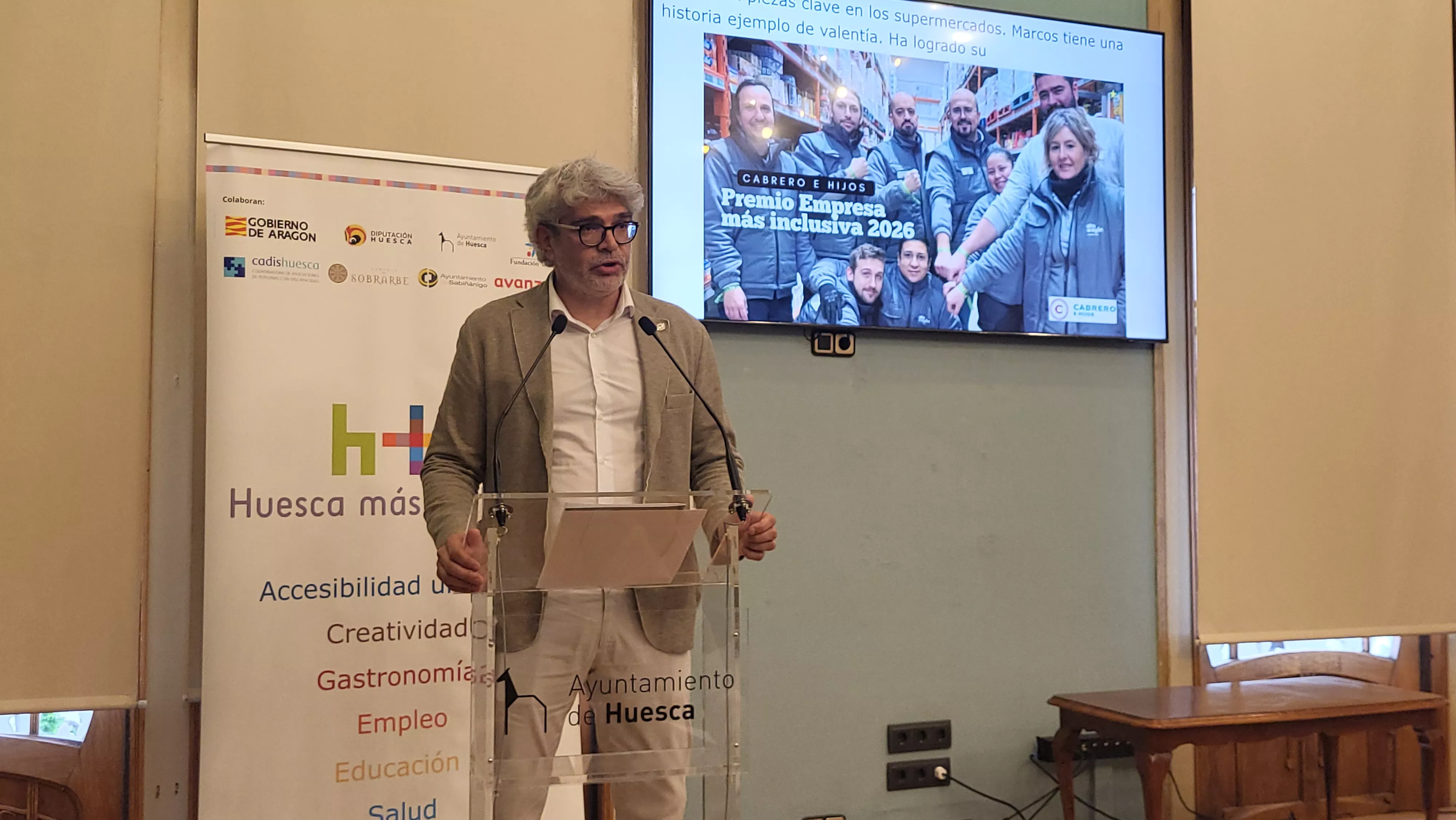 Entrega del premio Empresa más inclusiva a Cabrero e Hijos. Fotos Mercedes Manterola