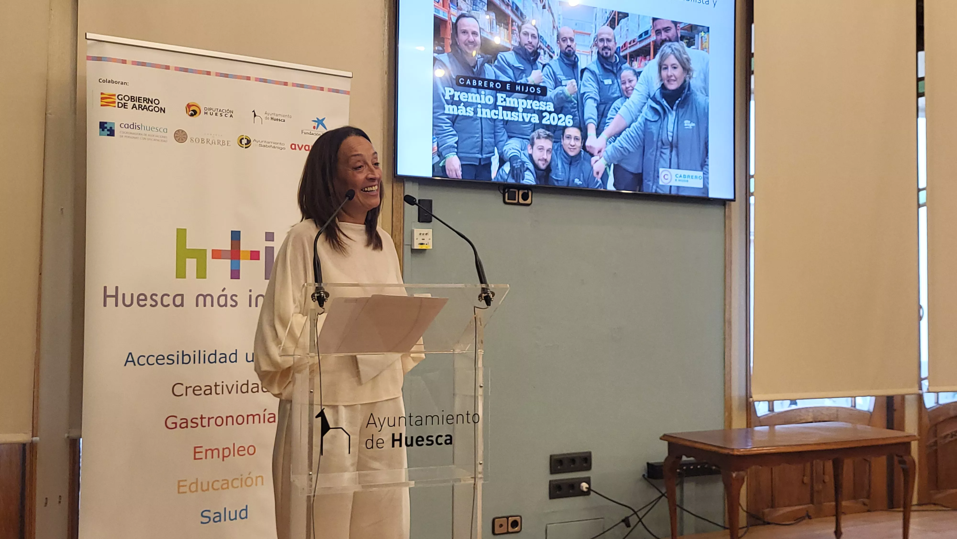 Entrega del premio Empresa más inclusiva a Cabrero e Hijos. Fotos Mercedes Manterola