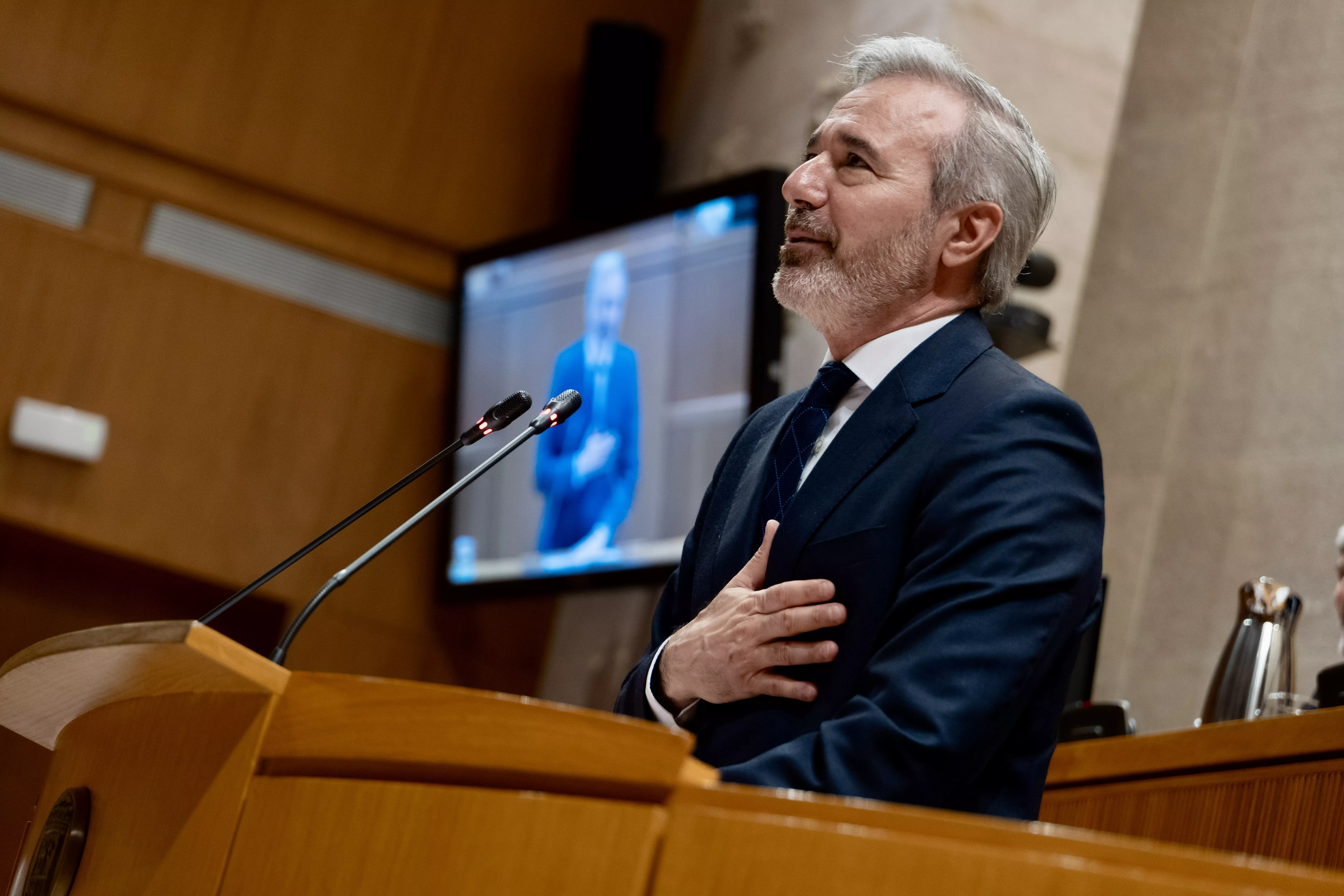 Jorge Azcón, en su última intervención. Foto Fabián Simón 
