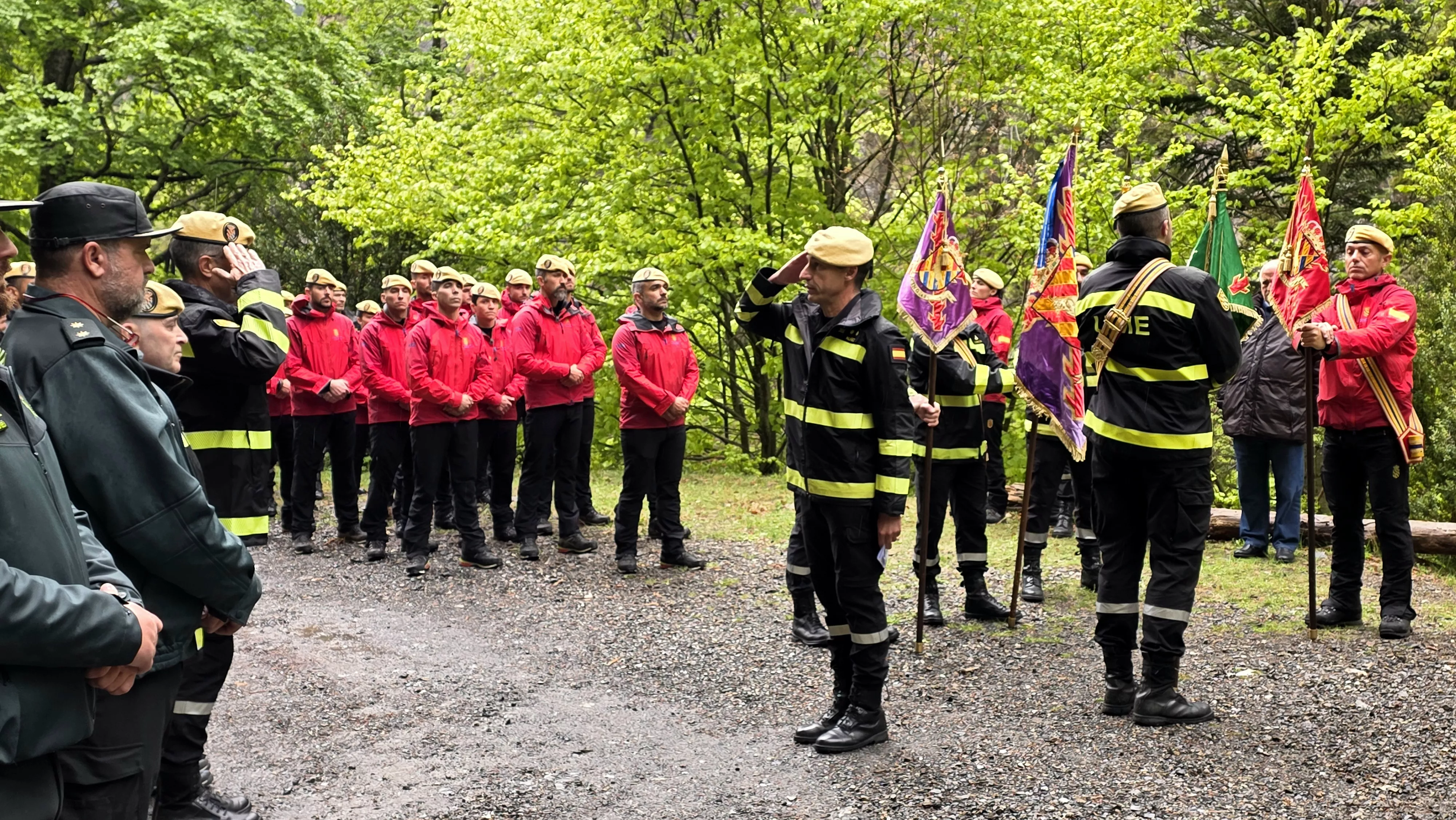 Homenaje a Víctor Manuel Rebollo por la UME en el décimo aniversario de su muerte