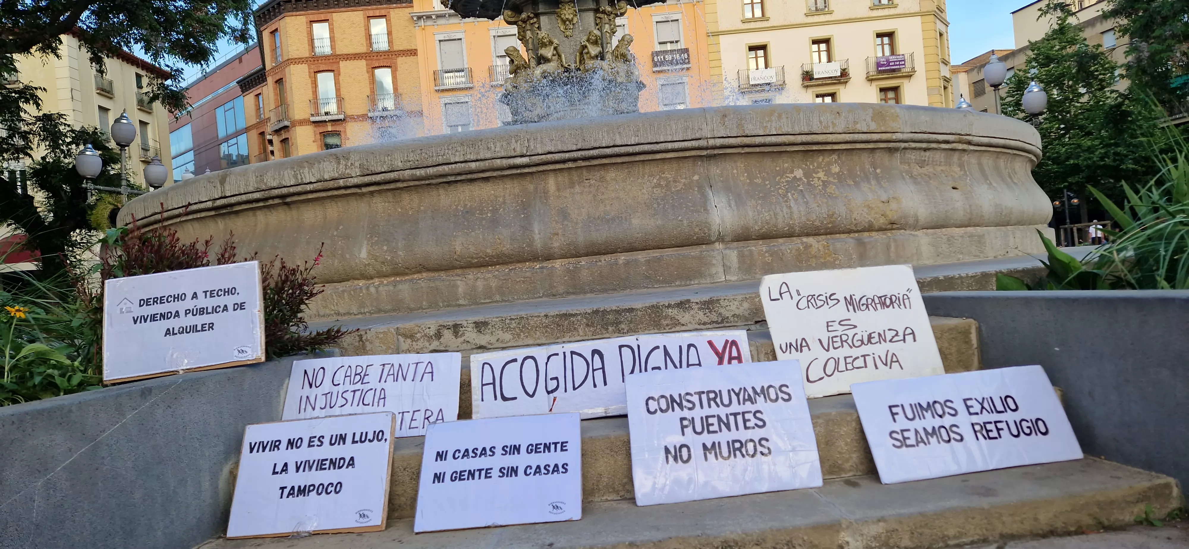 Círculo de Silencio de Bienvenidos Refugiados. Foto Myriam Martínez