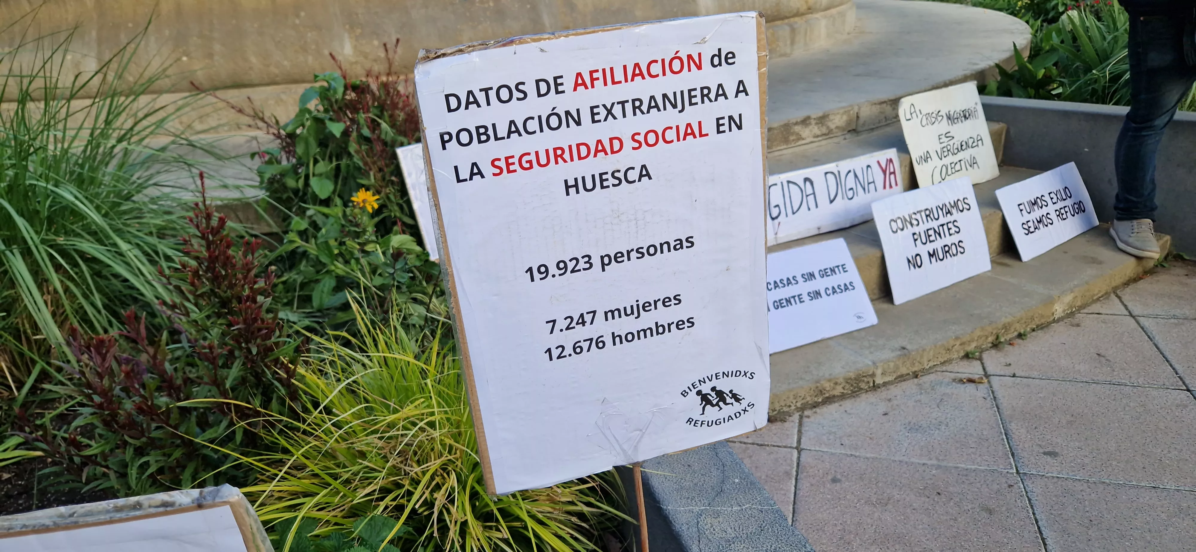 Círculo de Silencio de Bienvenidos Refugiados. Foto Myriam Martínez