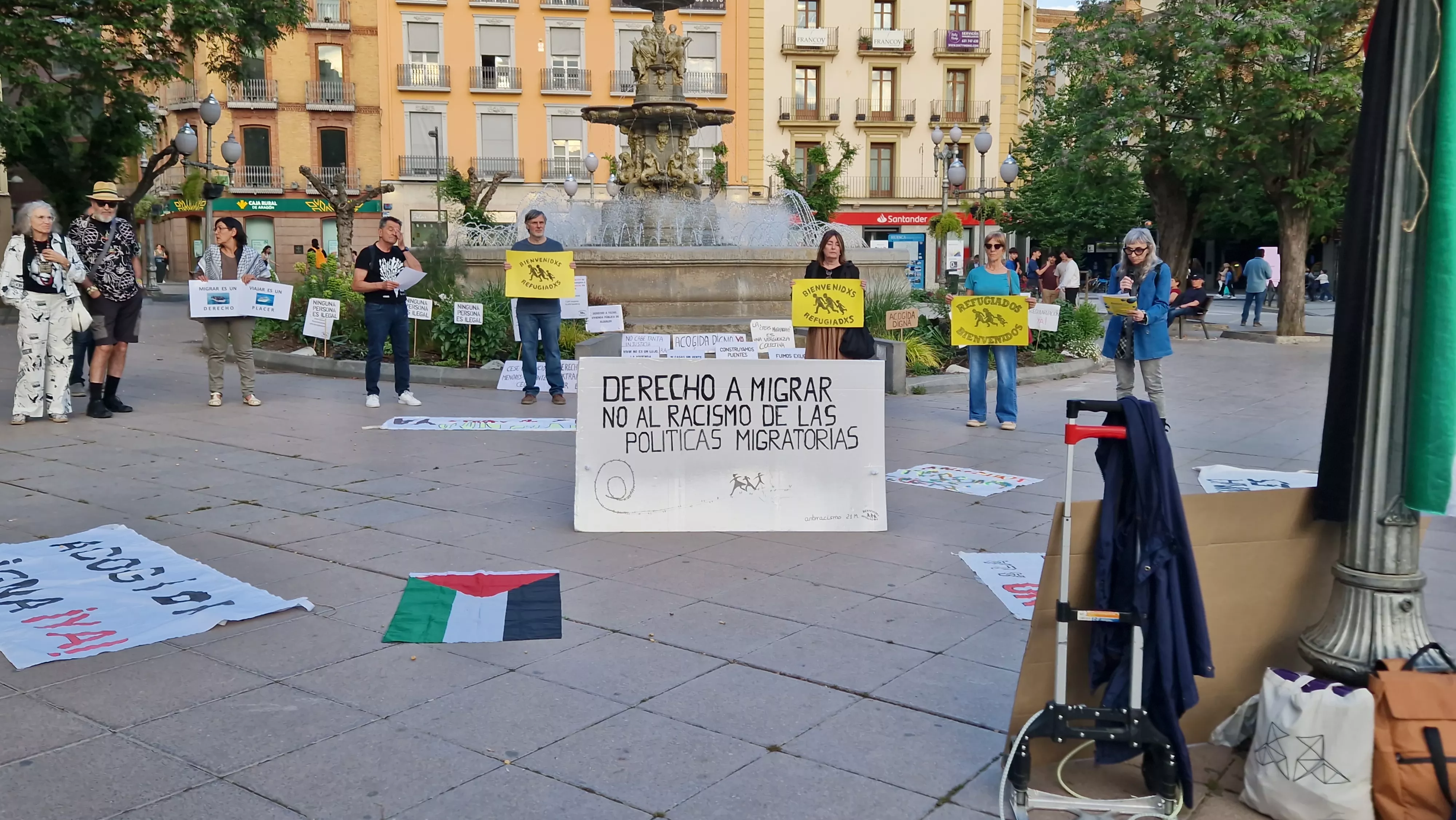 Círculo de Silencio de Bienvenidos Refugiados. Foto Myriam Martínez