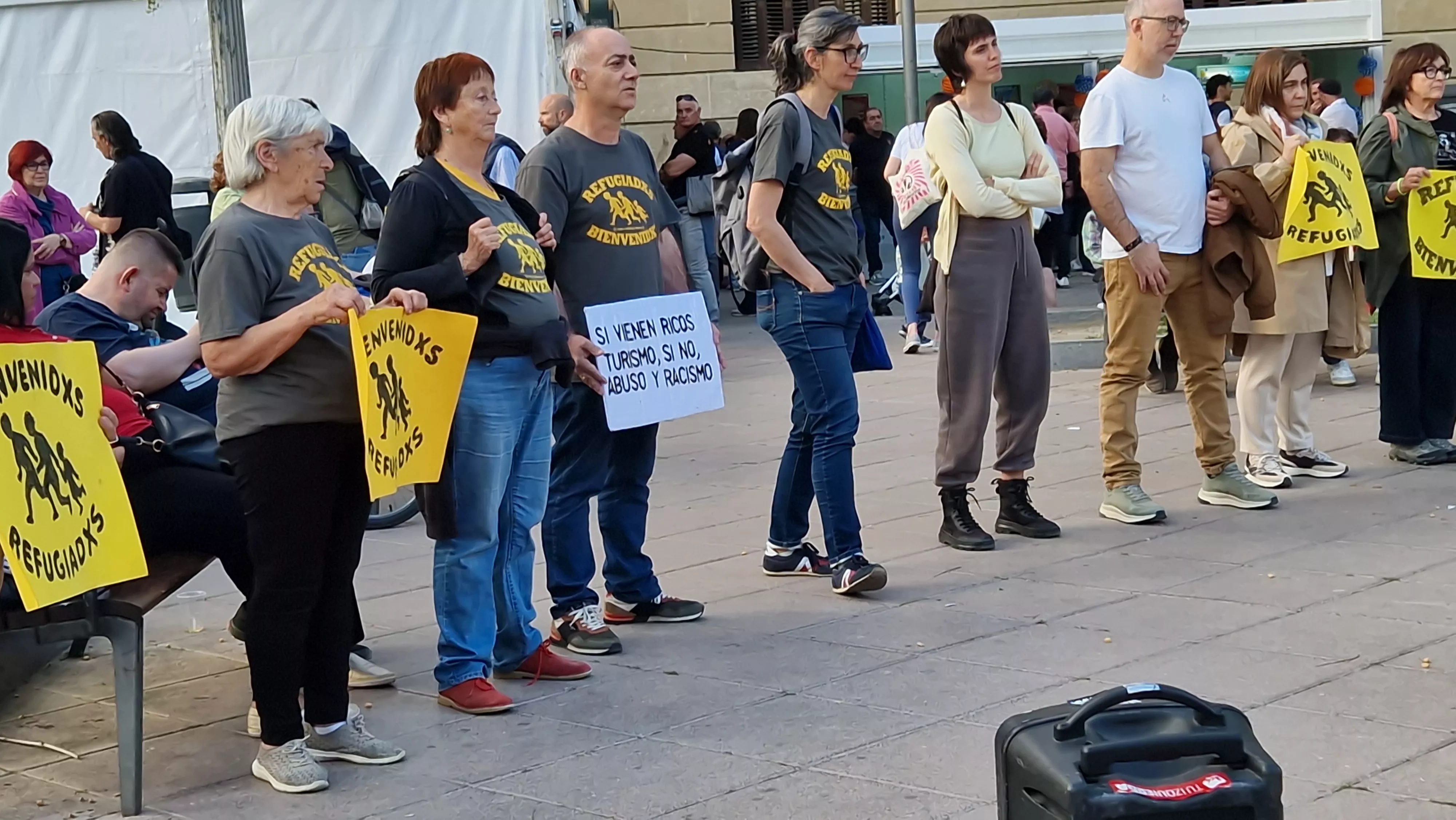 Círculo de Silencio de Bienvenidos Refugiados. Foto Myriam Martínez