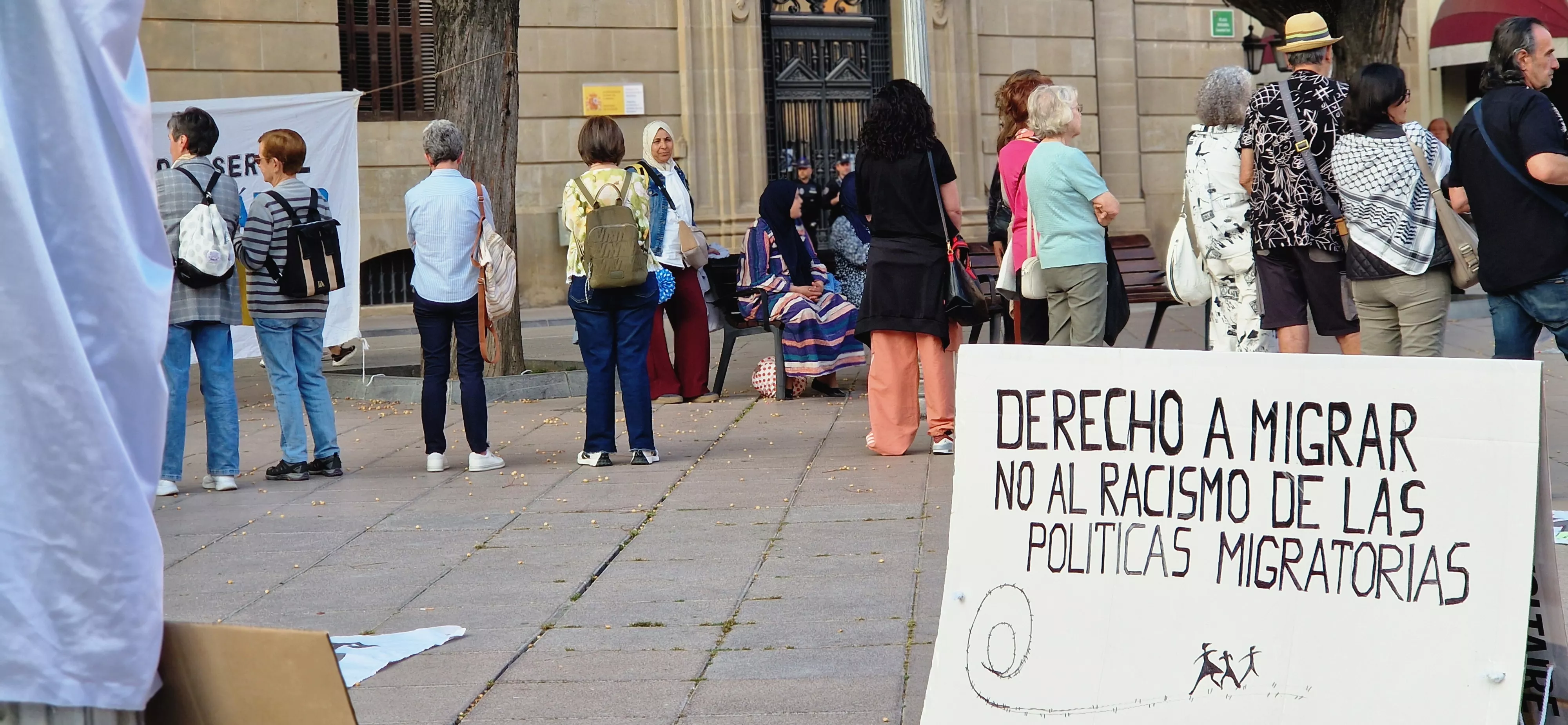 Círculo de Silencio de Bienvenidos Refugiados. Foto Myriam Martínez