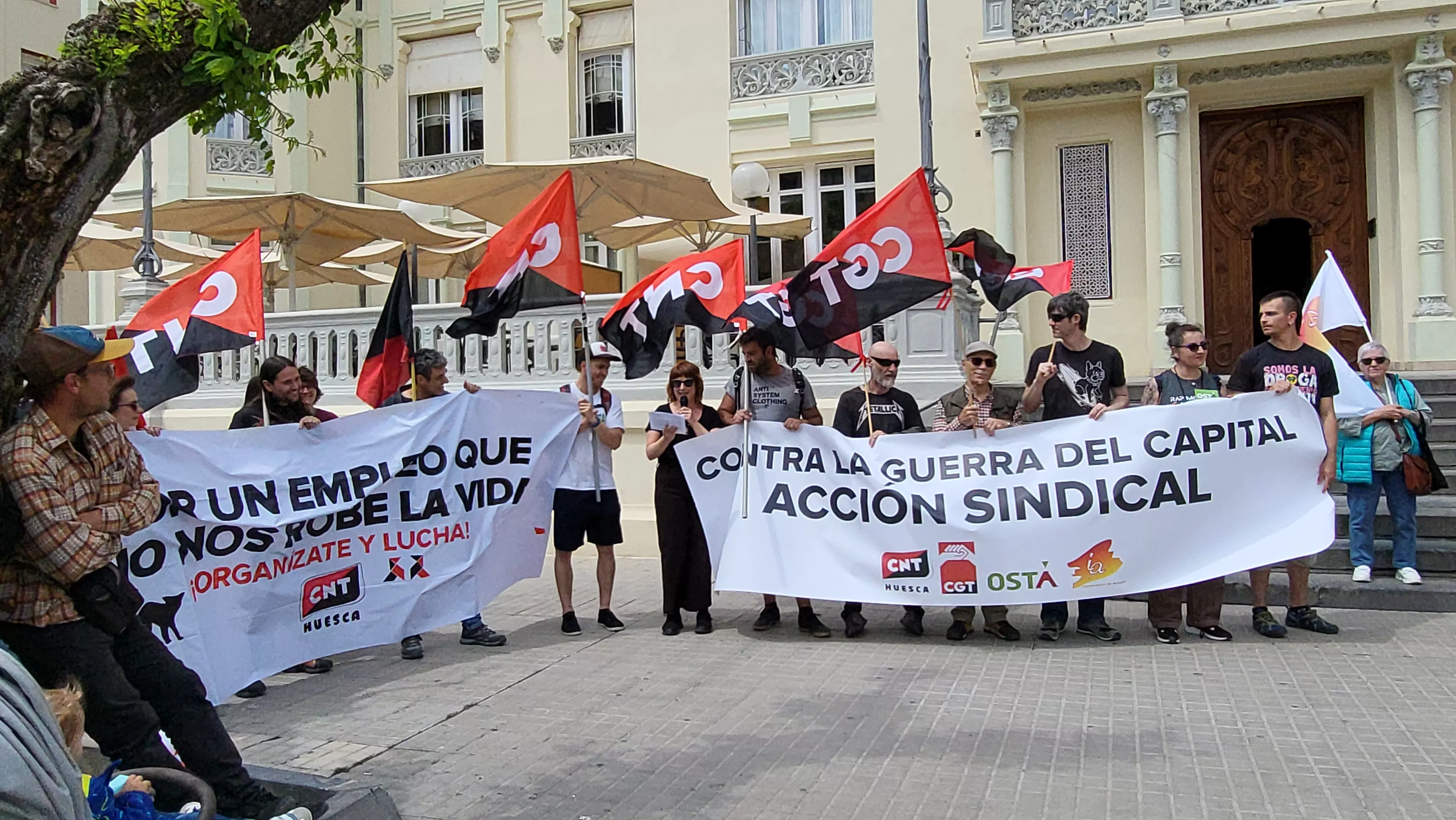 Manifestación del 1º de Mayo de CGT, CNT, OSTA e IA. Foto Mercedes Manterola