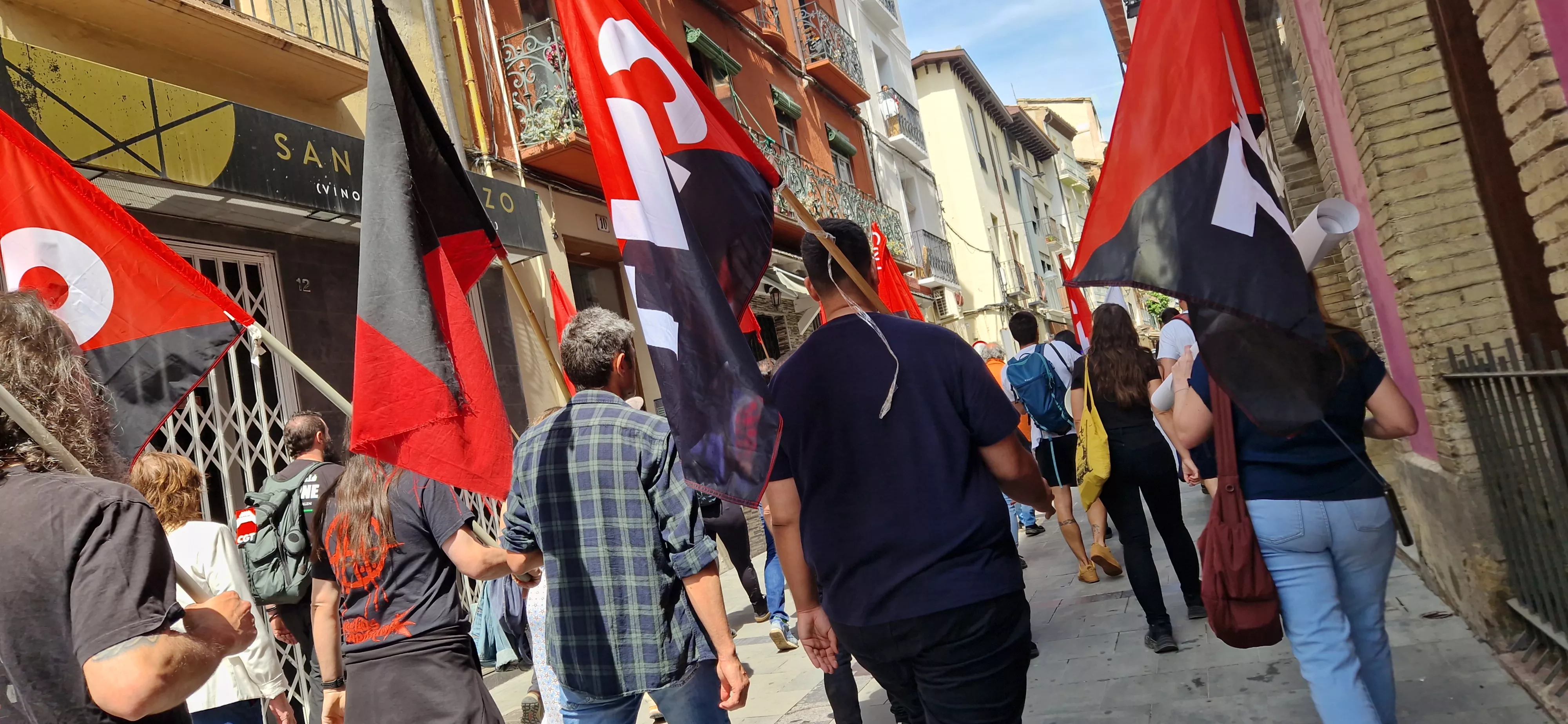 Manifestación del 1º de Mayo de CGT, CNT, OSTA e IA. Foto Myriam Martínez