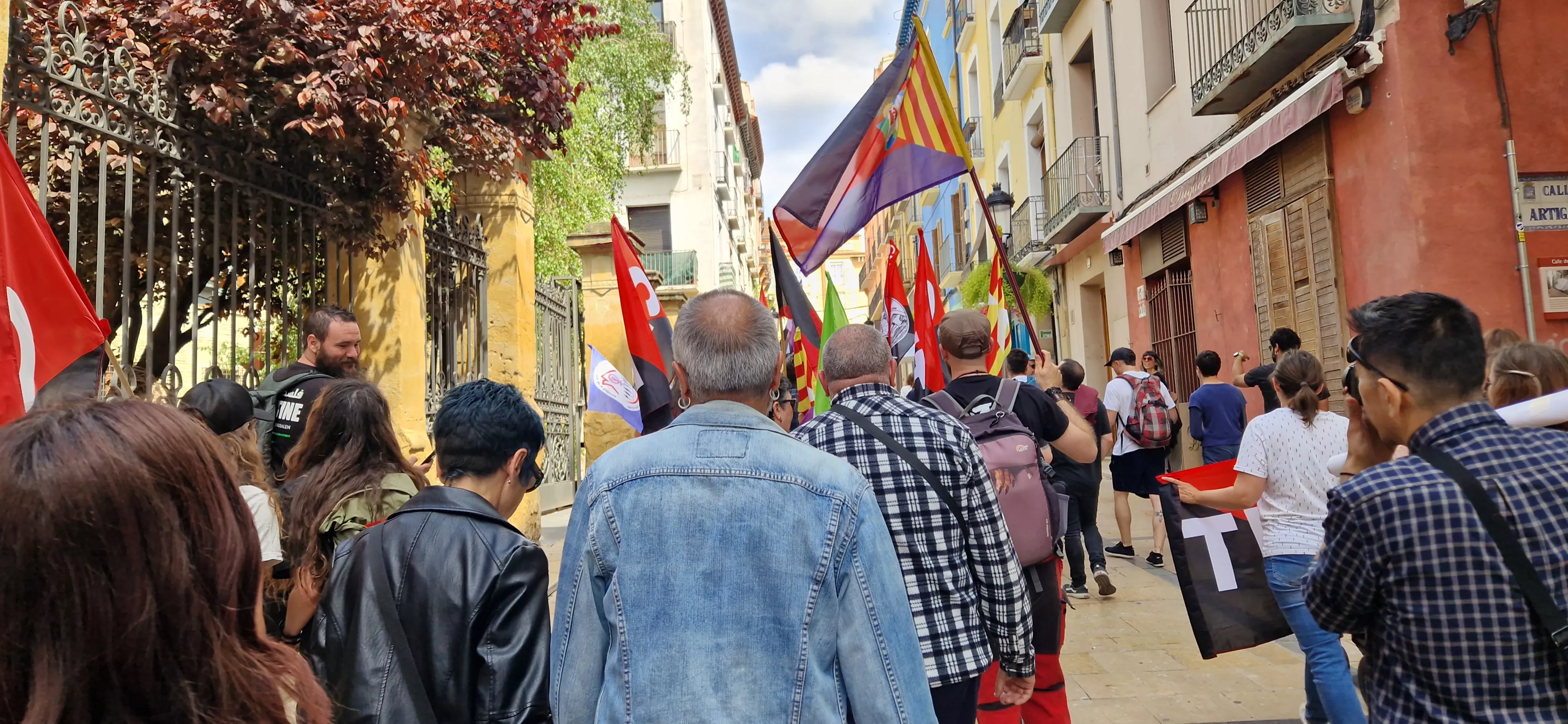 Manifestación del 1º de Mayo de CGT, CNT, OSTA e IA. Foto Myriam Martínez