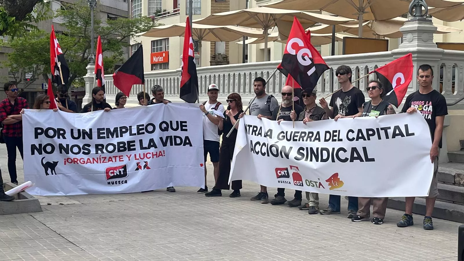 Manifestación del 1º de Mayo de CGT, CNT, OSTA e IA. Foto Myriam Martínez