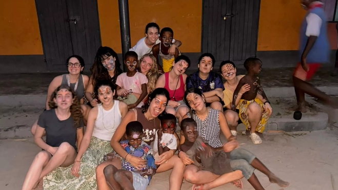 Claudia Albertos está viviendo una auténtica experiencia vital en Ghana.