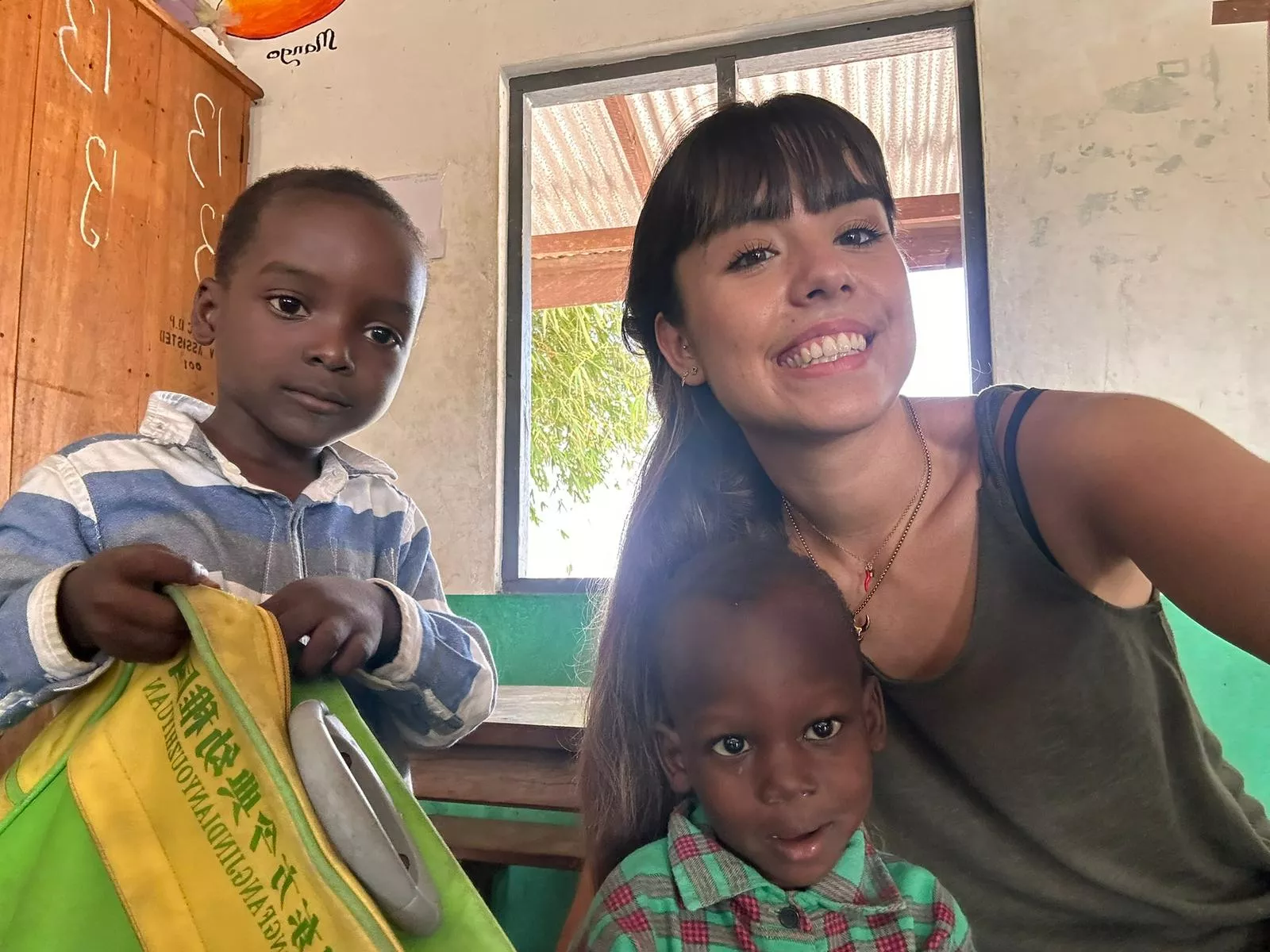 Claudia Albertos está viviendo una auténtica experiencia vital en Ghana.