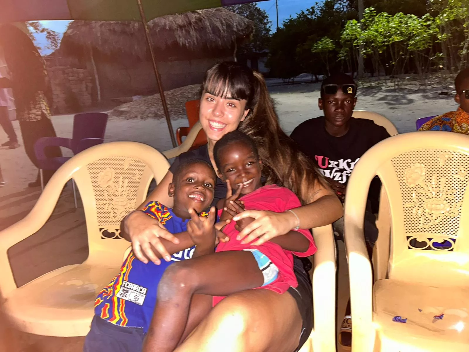 Claudia Albertos está viviendo una auténtica experiencia vital en Ghana.