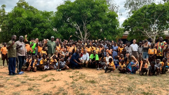 Claudia Albertos está viviendo una auténtica experiencia vital en Ghana.