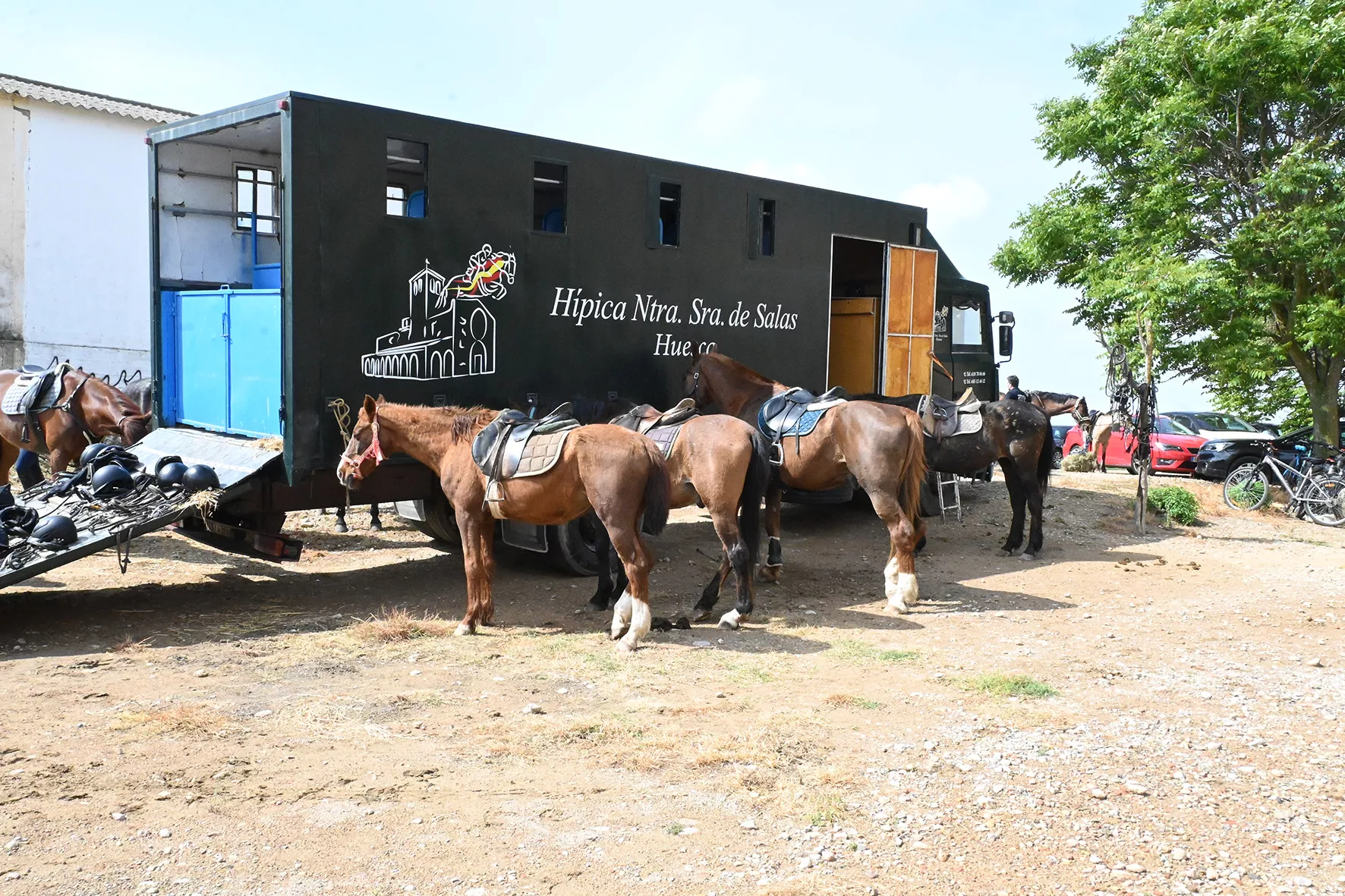 Club Hípica de Salas en el Santuario de Loreto. Foto Carlos Jalle
