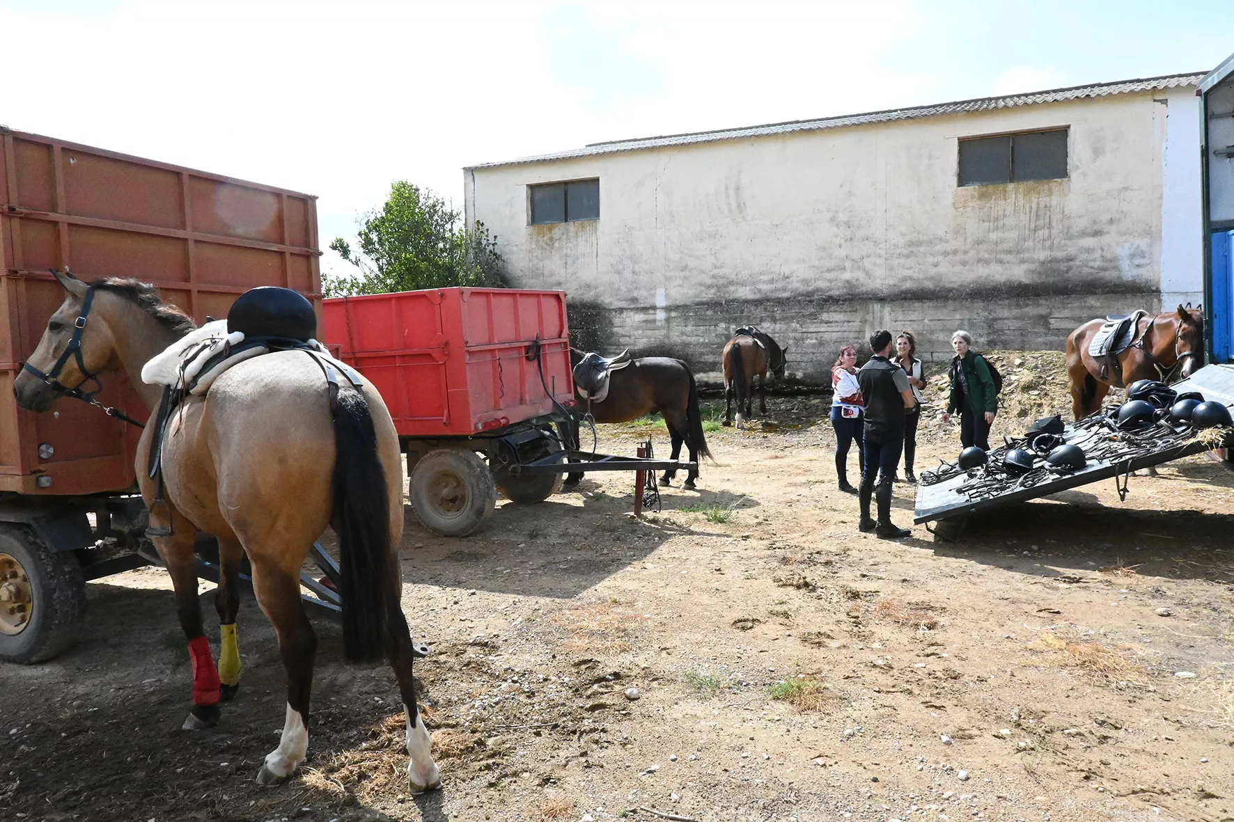 Club Hípica de Salas en el Santuario de Loreto. Foto Carlos Jalle