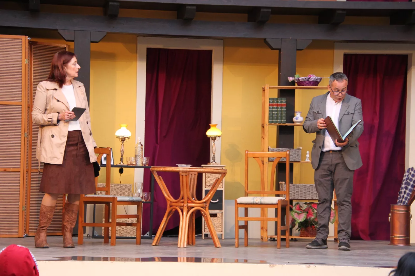 "Tela Marinera"  en el Corral de Comedias de Robres con "El inconveniente". Foto Carlos Neofato