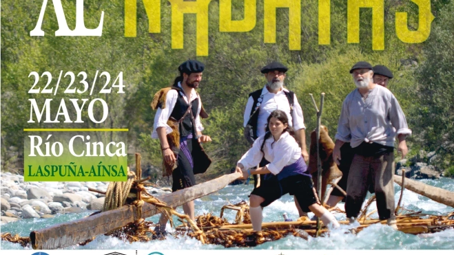 Parte del cartel de la 40 edición del descenso de nabatas por el Cinca.