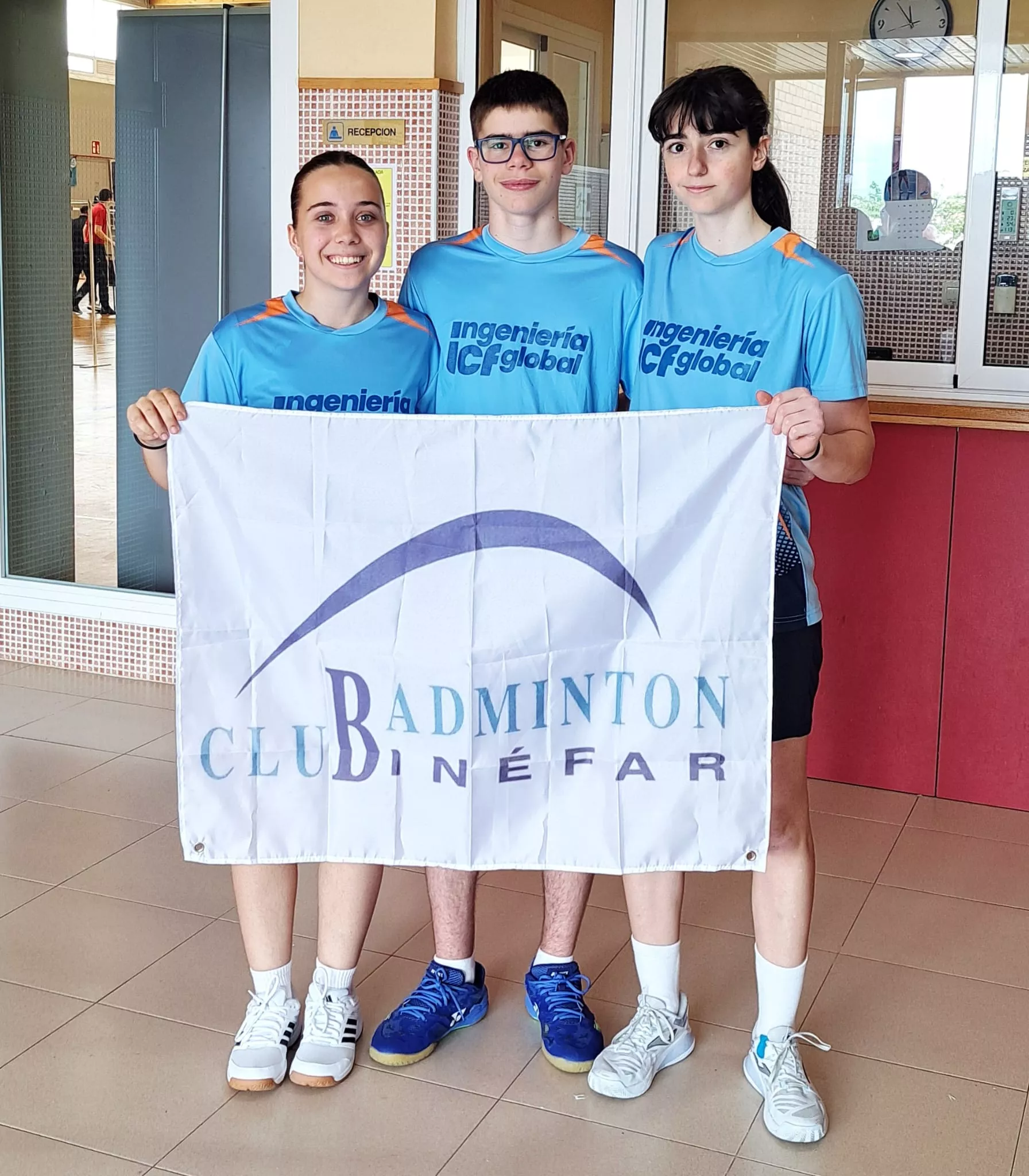 Jugadores del CB Binéfar en Alfajarín