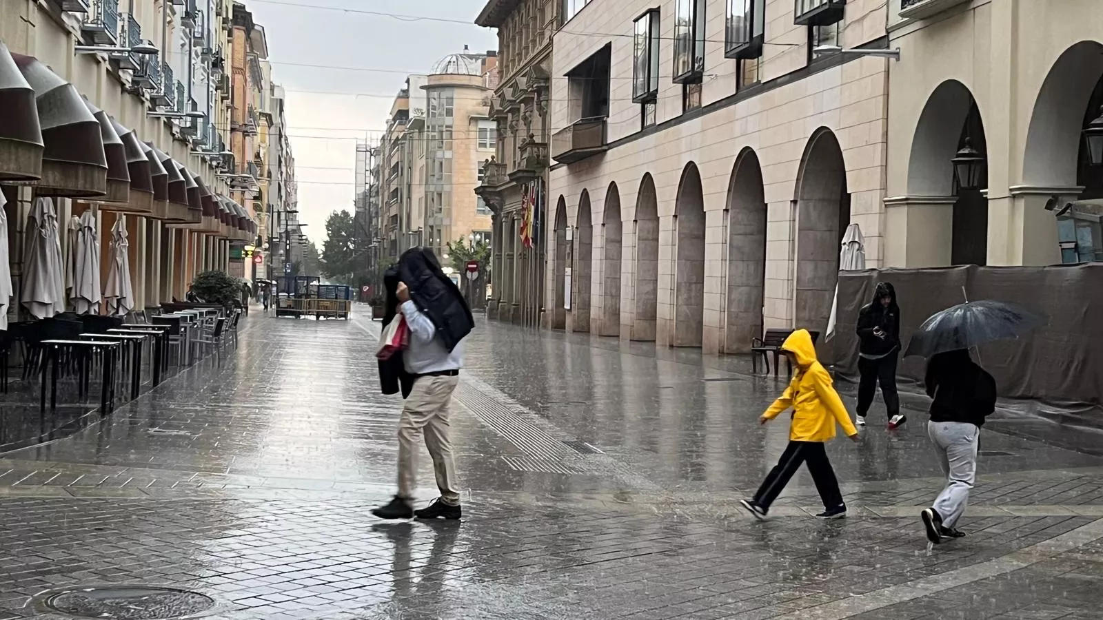 Lluvias persistentes y tormentas con granizo mantienen Huesca en aviso amarillo. Foto Mercedes Manterola