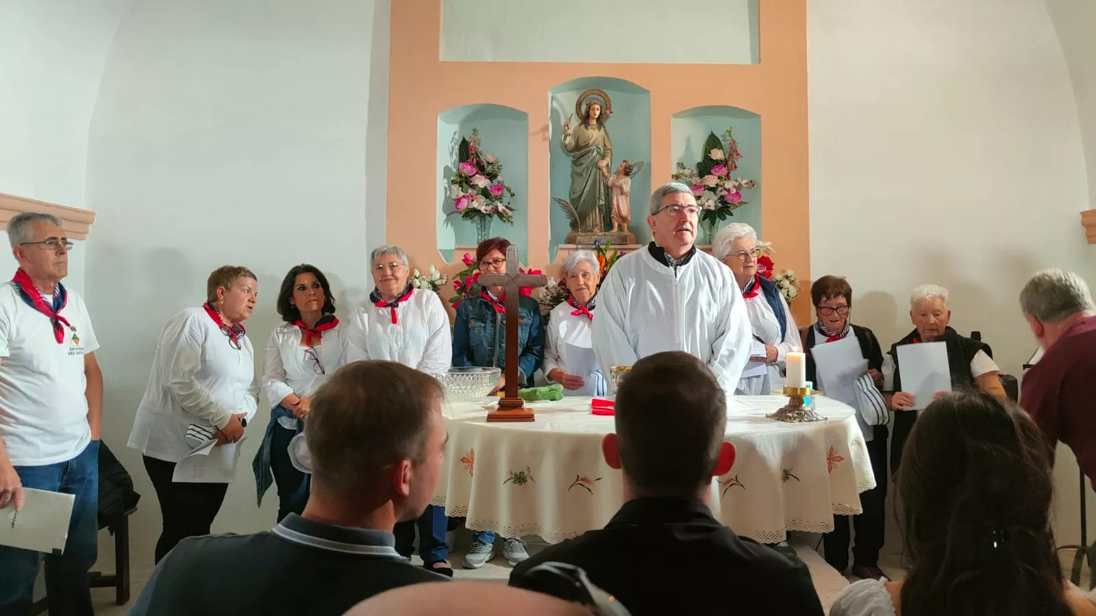 Primer bautizo de la historia en la Ermita de Sant Quilis en Estopiñán del Castillo