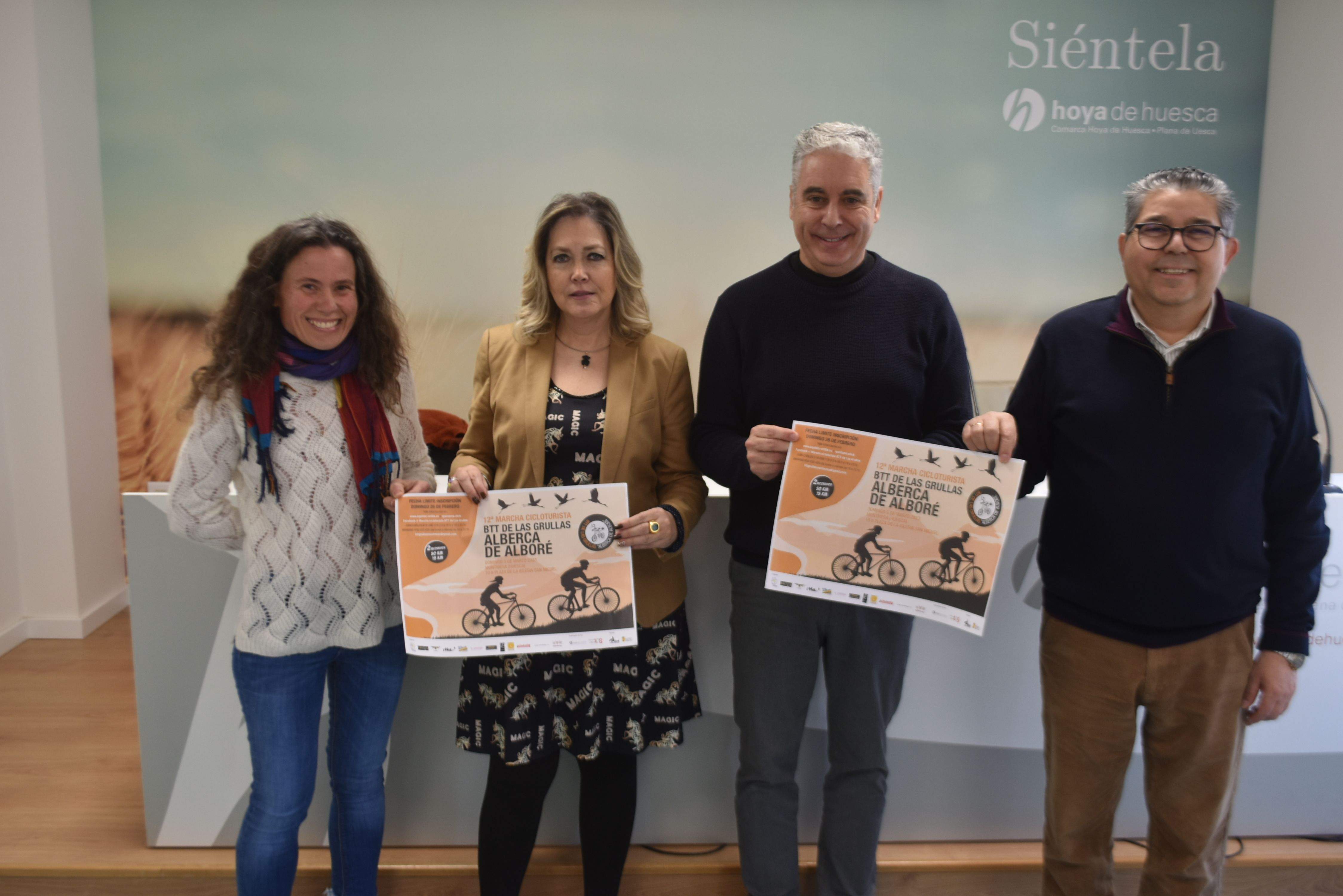 La XII edición de la Marcha Cicloturista BTT "Las grullas de la alberca de Alboré" se celebra el 5 de marzo