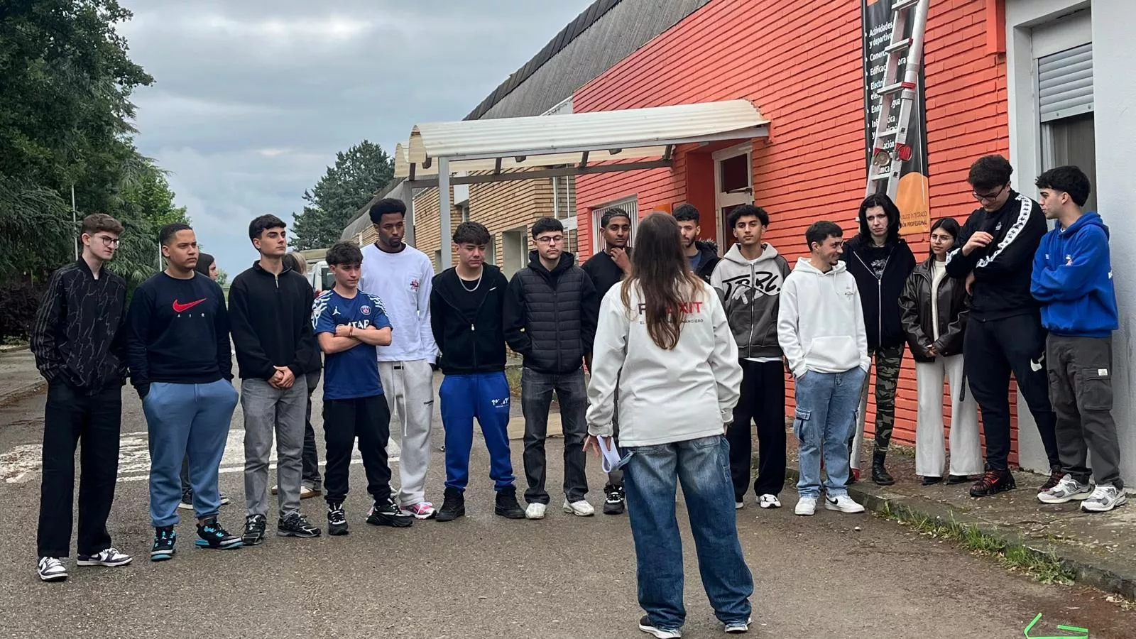 "Escape room" financiero de la ruta Finexit en el CPIFP Pirámide de Huesca. Foto Mercedes Manterola